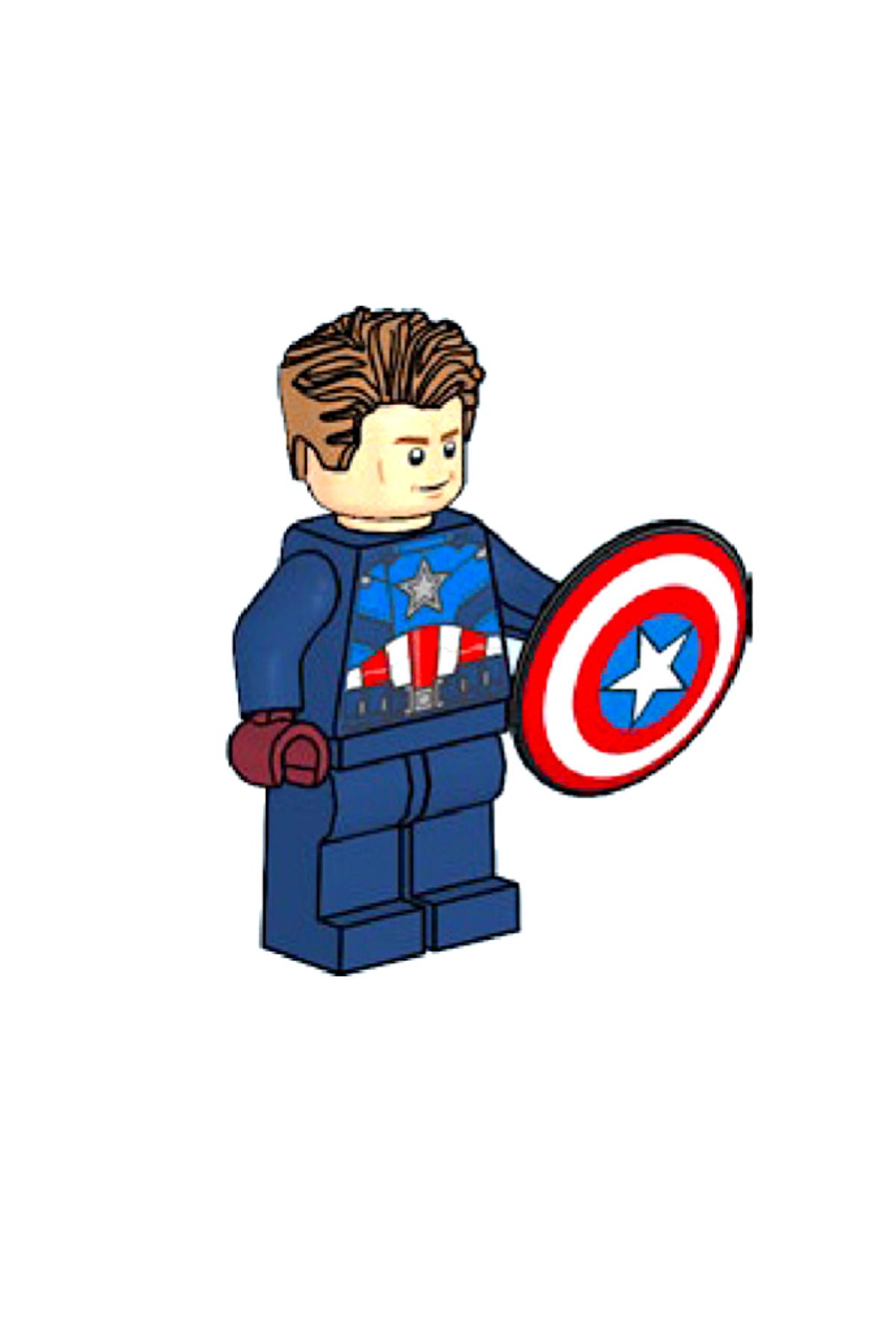 LEGO Marvel - Captain America with Shield Original Minifigure - Trendyol