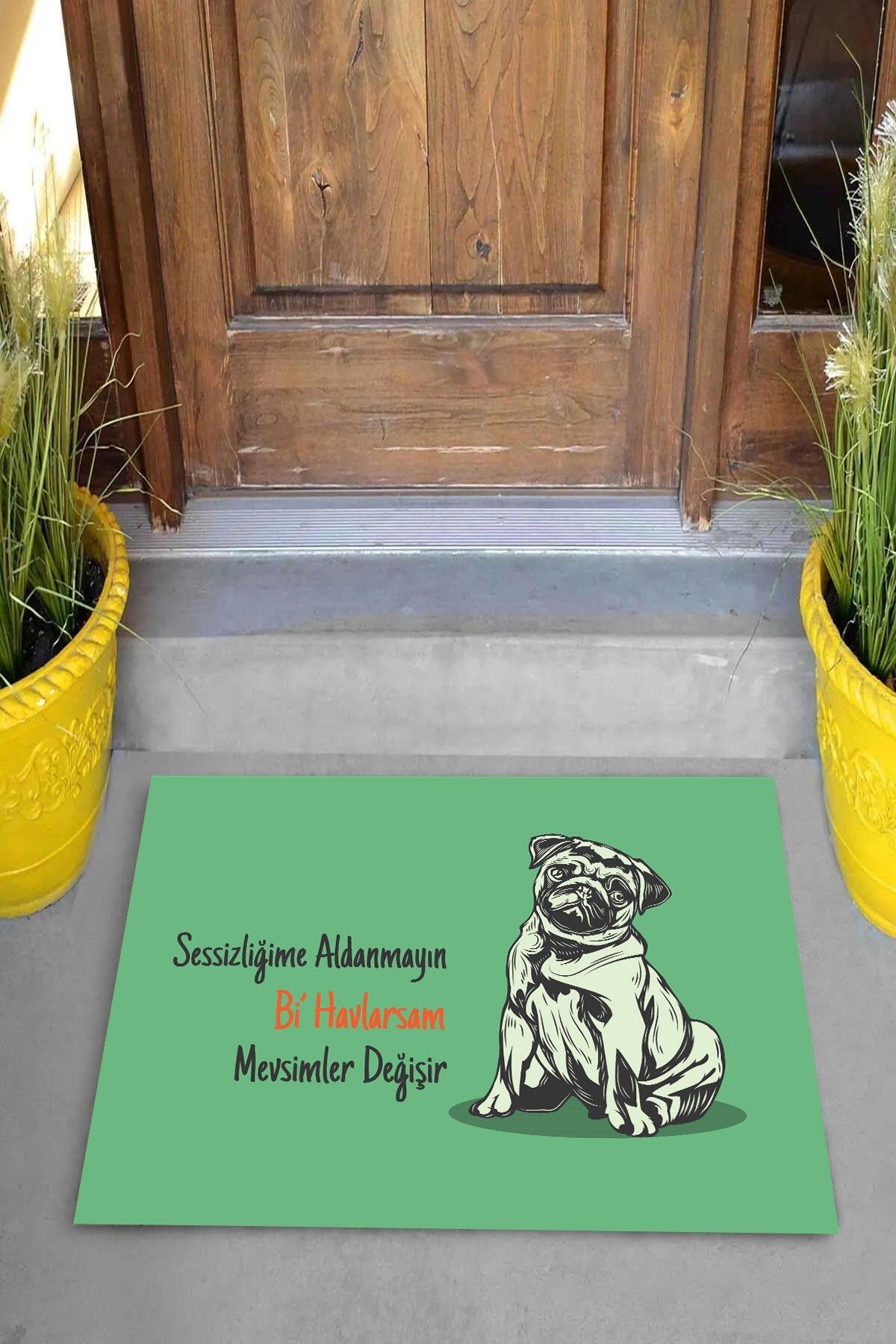 on the clouds-Digital Printed Don't Mess With My Silence My Bi Towels Change Seasons Decorative Door Mat 2