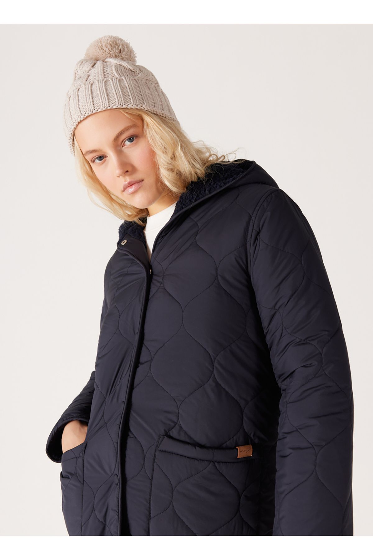 WRANGLER-Sötétkék női kabát W232275410-tengerkék 2