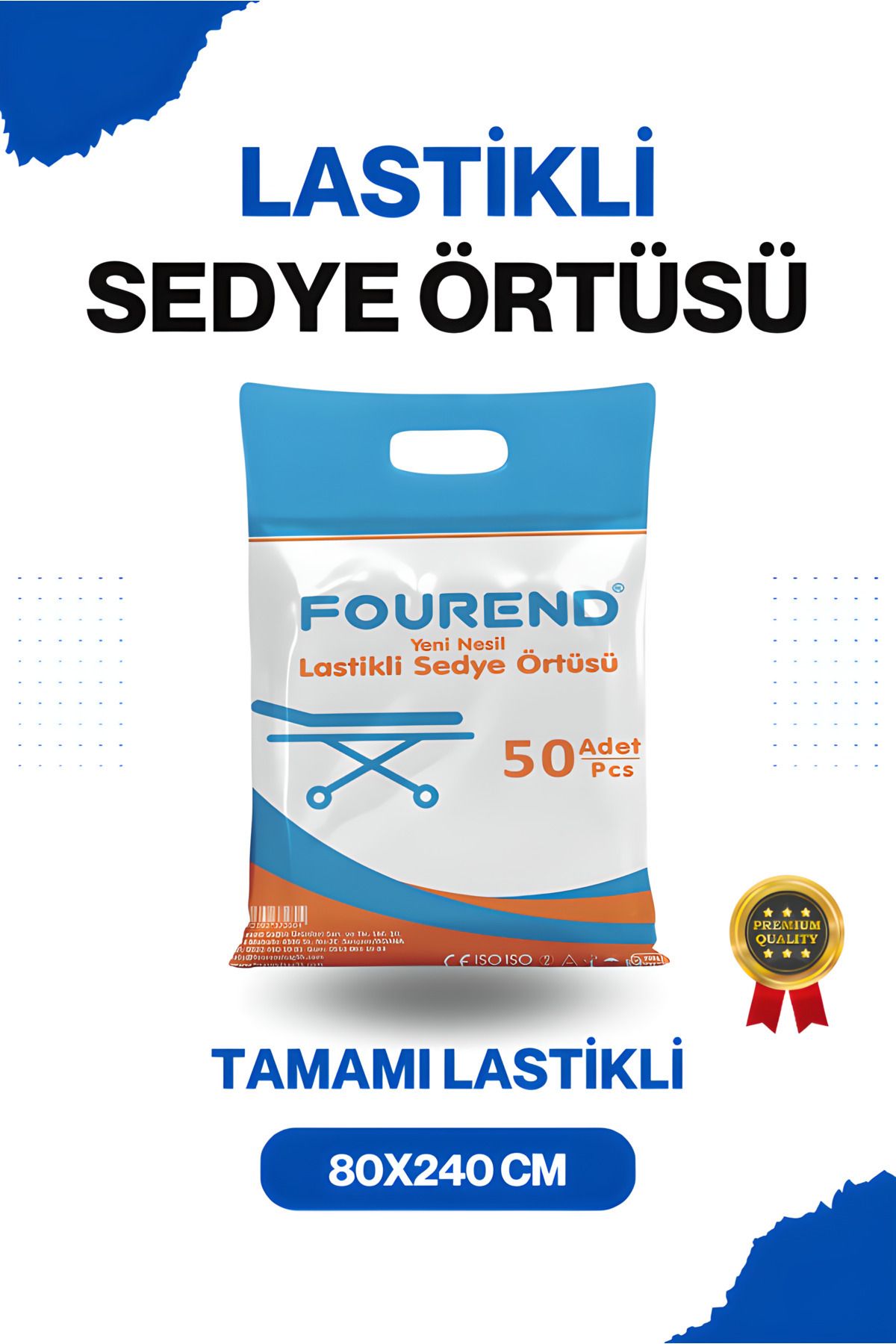 50 Adet Yeni Nesil Lastikli Sedye Örtüsü - 2
