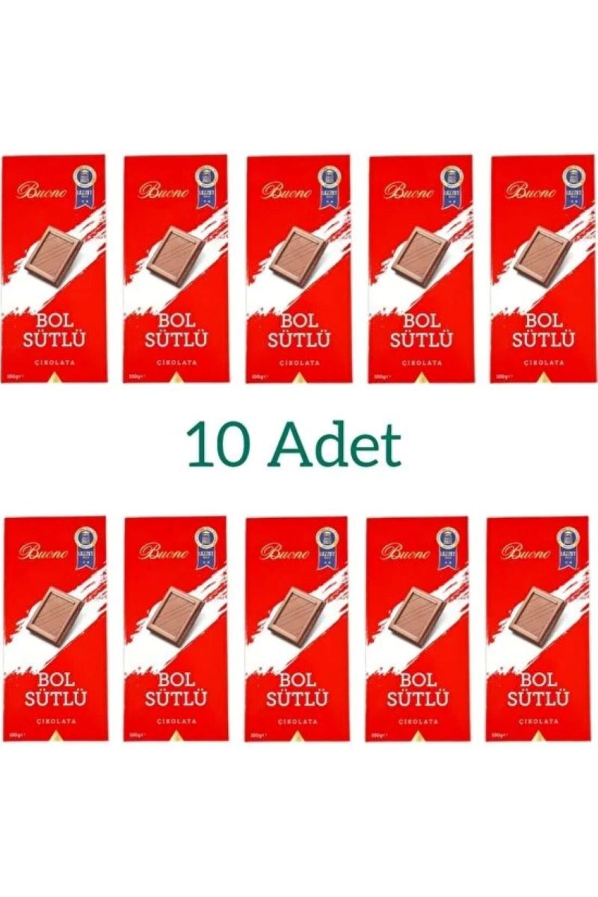 Buono Bol Sütlü Çikolata 100 gr 10 Lu Paket