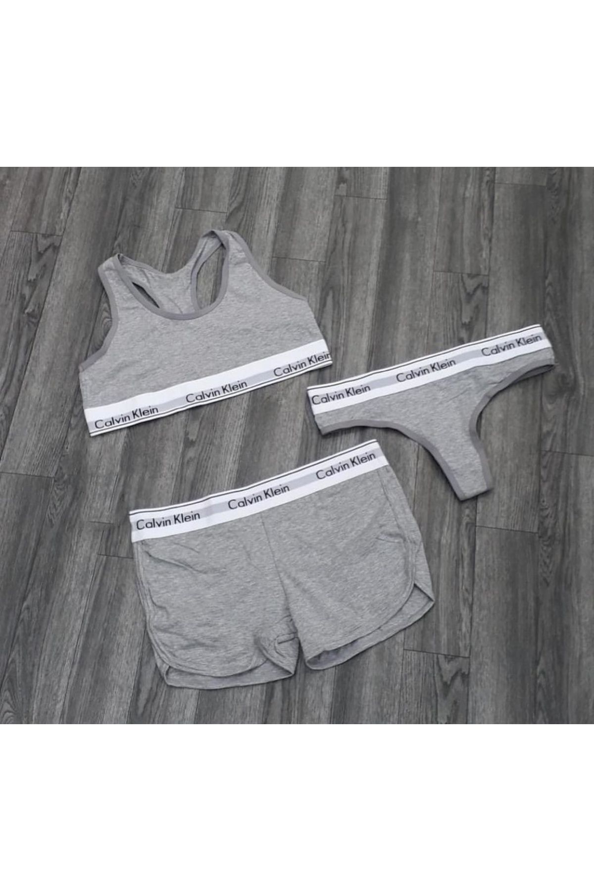 Grey calvin klein underwear set new arrivals