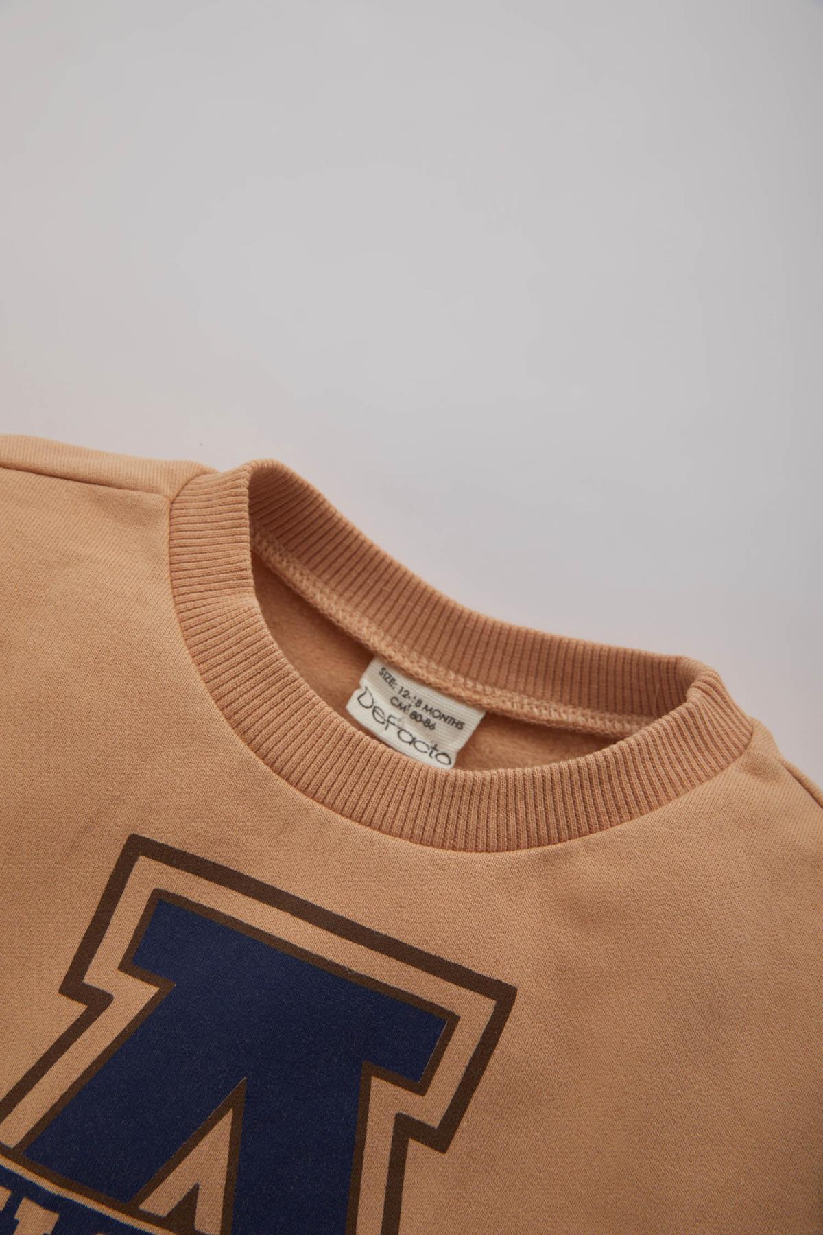 سویشرت پسرانه بژ Defacto | B1033A523WN اورجینال - تصویر 2