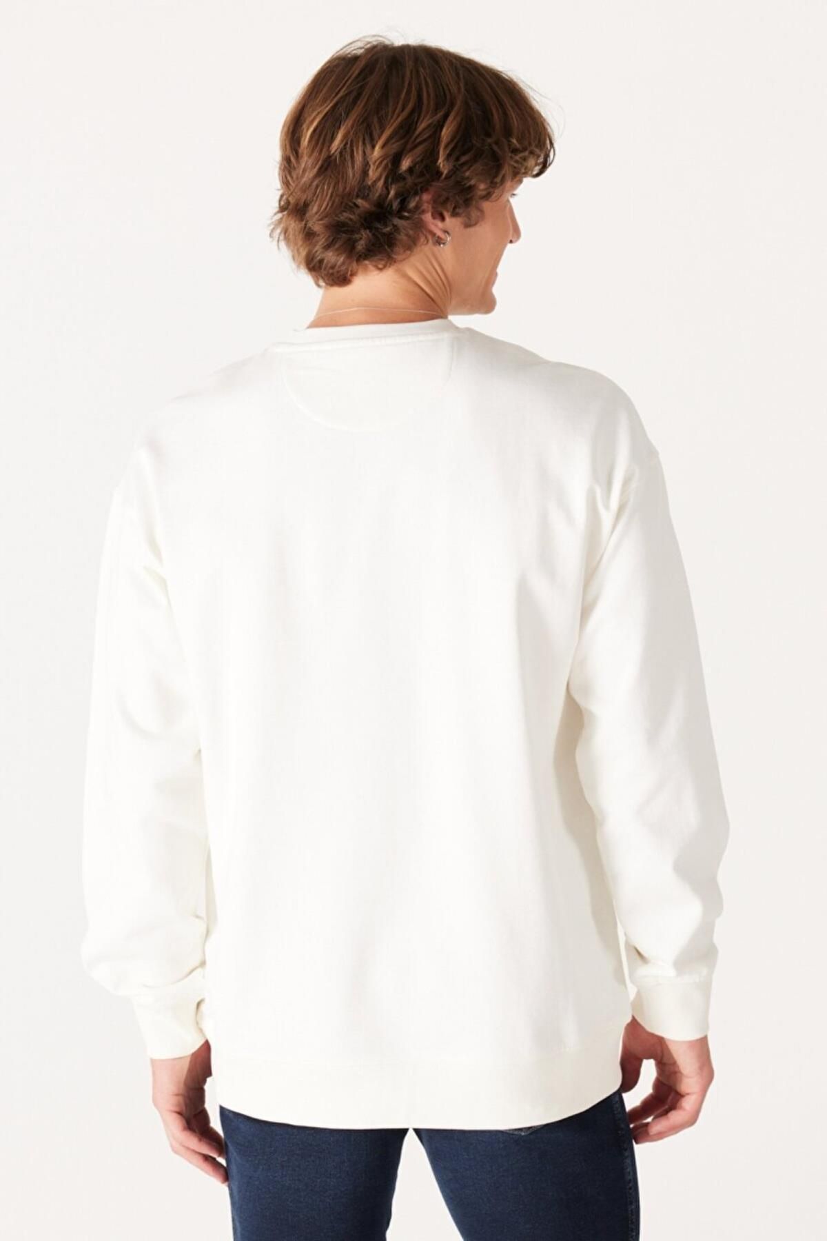 سویشرت سفید مردانه w648il عرق شل w648il102 Wrangler