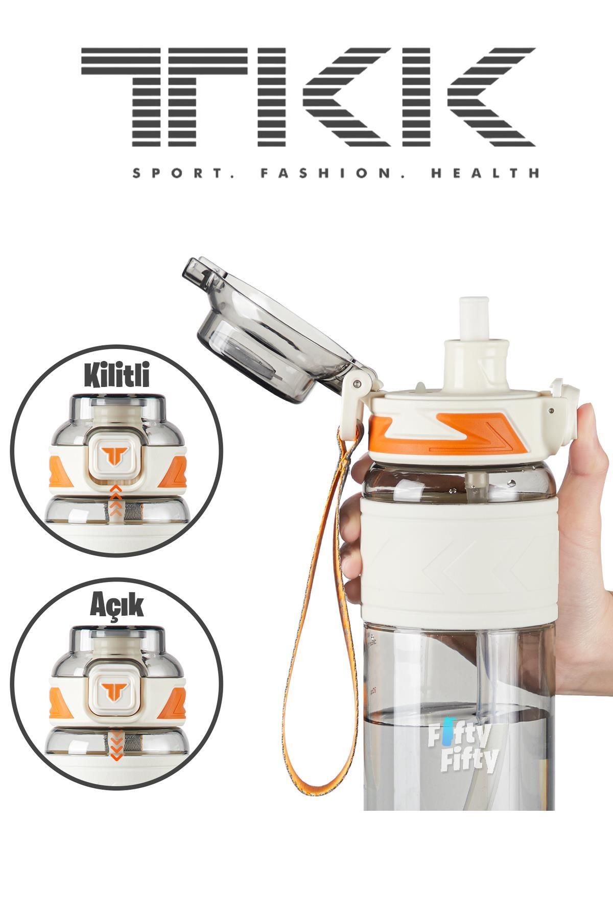Vagonlife-TKK 800 ML Dual Use Tritan Water Bottle with Straw/Comfortable Drinking Bpa Free with Carrying Strap FFTKK1020 8