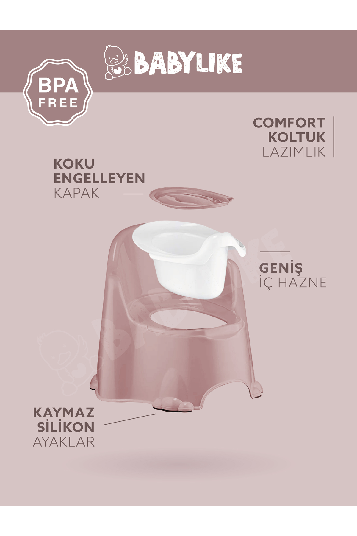 Babylike 5'li Bebek Seti- Küvet&lazımlık/yıkama Koltuğu&kova&maşrapa fotoğrafı 3 (önizleme)