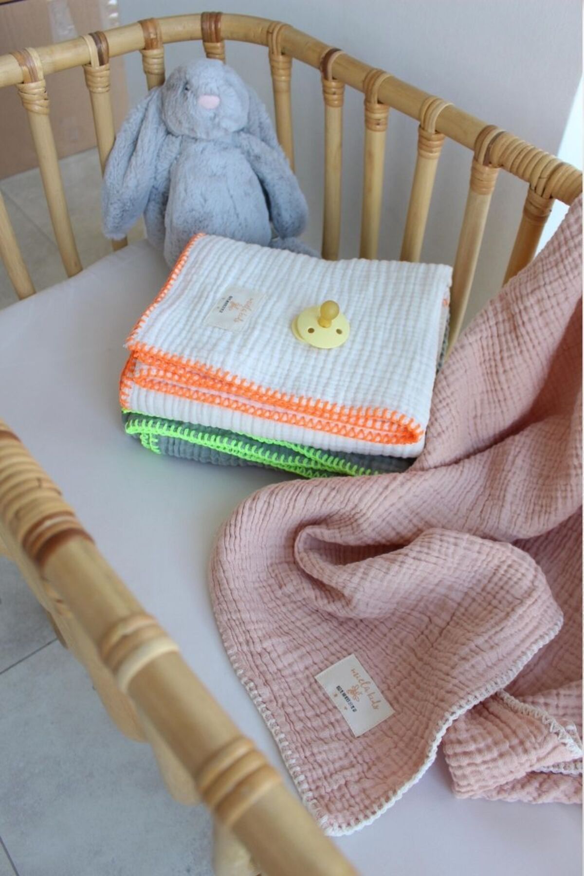 Denim crib bedding hot sale