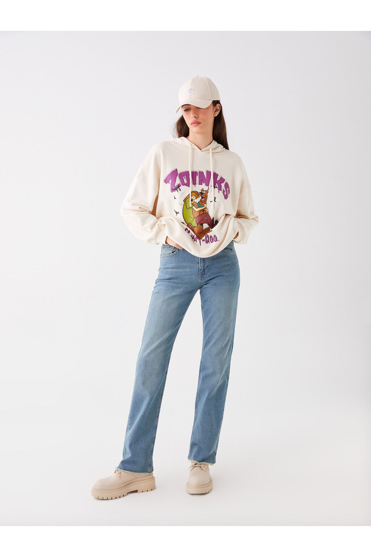 LC Waikiki Damskie Spodnie Jeansowe O Prostym Kroju Kobieta - 32