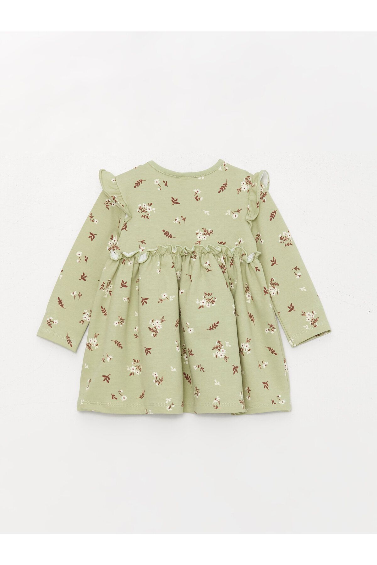LC Waikiki-Bedrucktes Kleid mit Rundhalsausschnitt und Strumpfhosen für Babys – 2er-Set 2