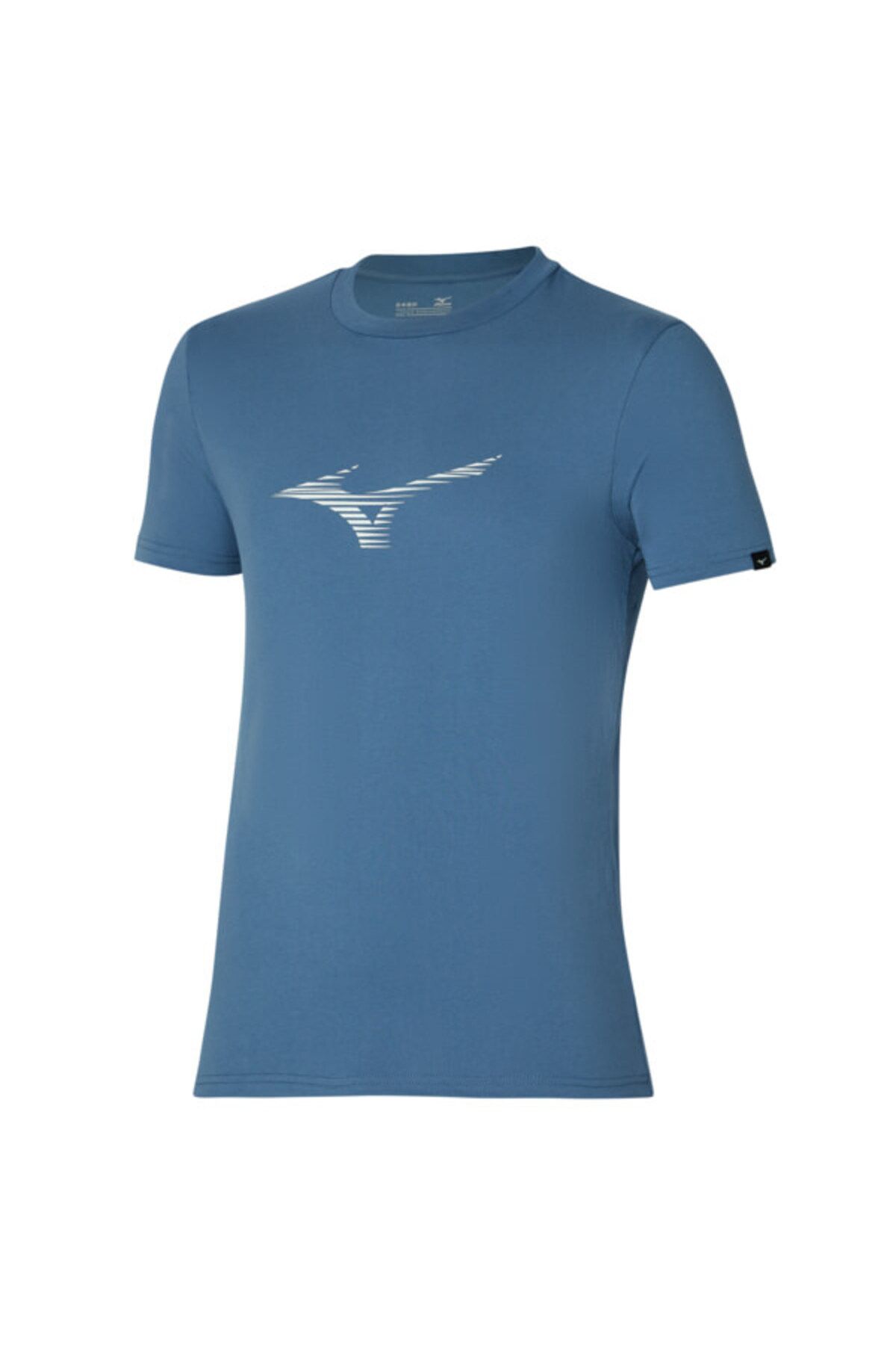تی شرت ورزشی آبی مردانه دو و میدانی rb tee t shirt Mizuno
