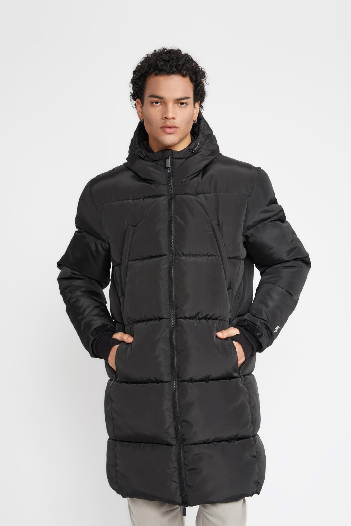 DeFacto-Fleece-gefütterter Kapuzenmantel Parka - Fit X5345az23wn 6