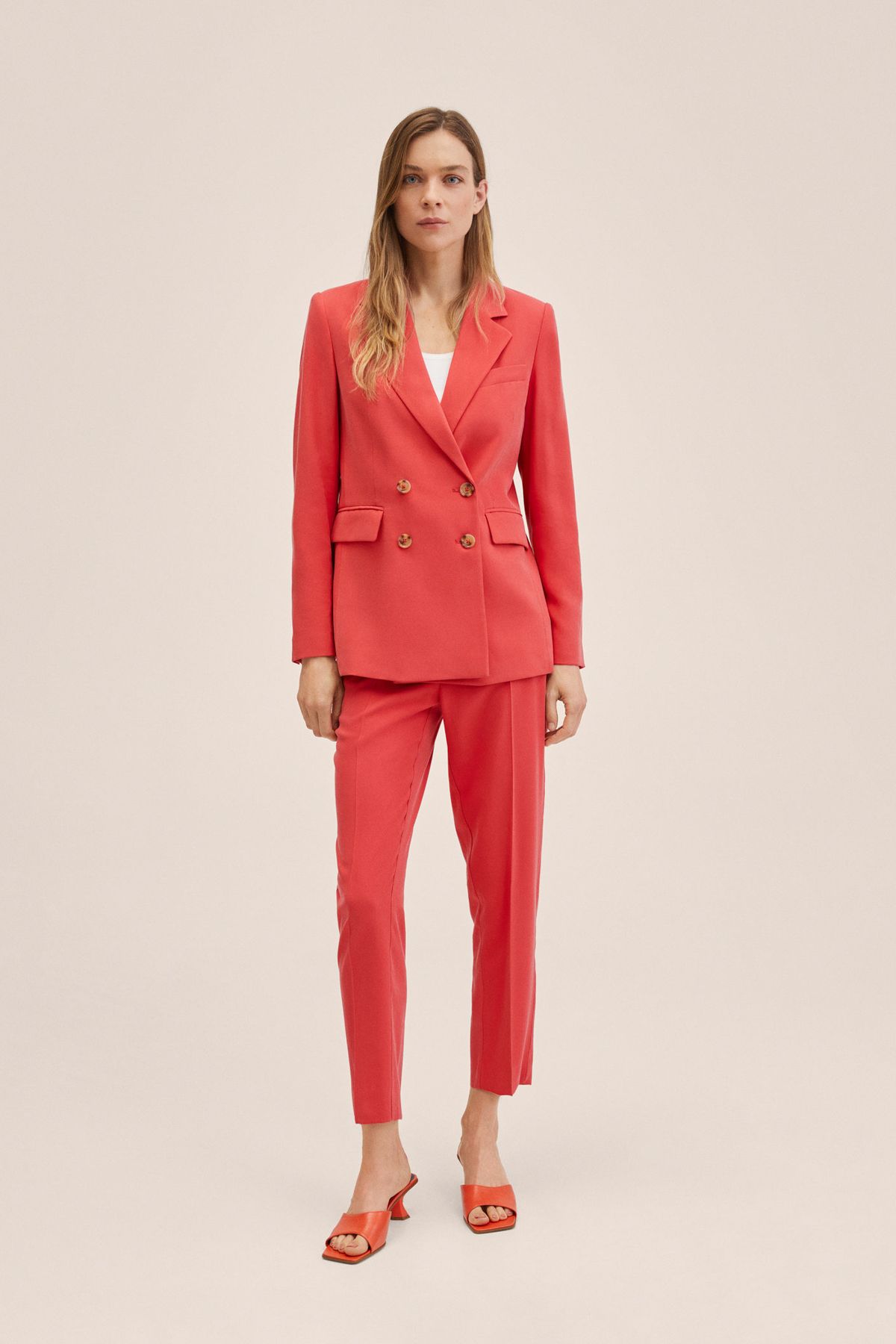 MANGO Jacket Pink Regular fit Trendyol