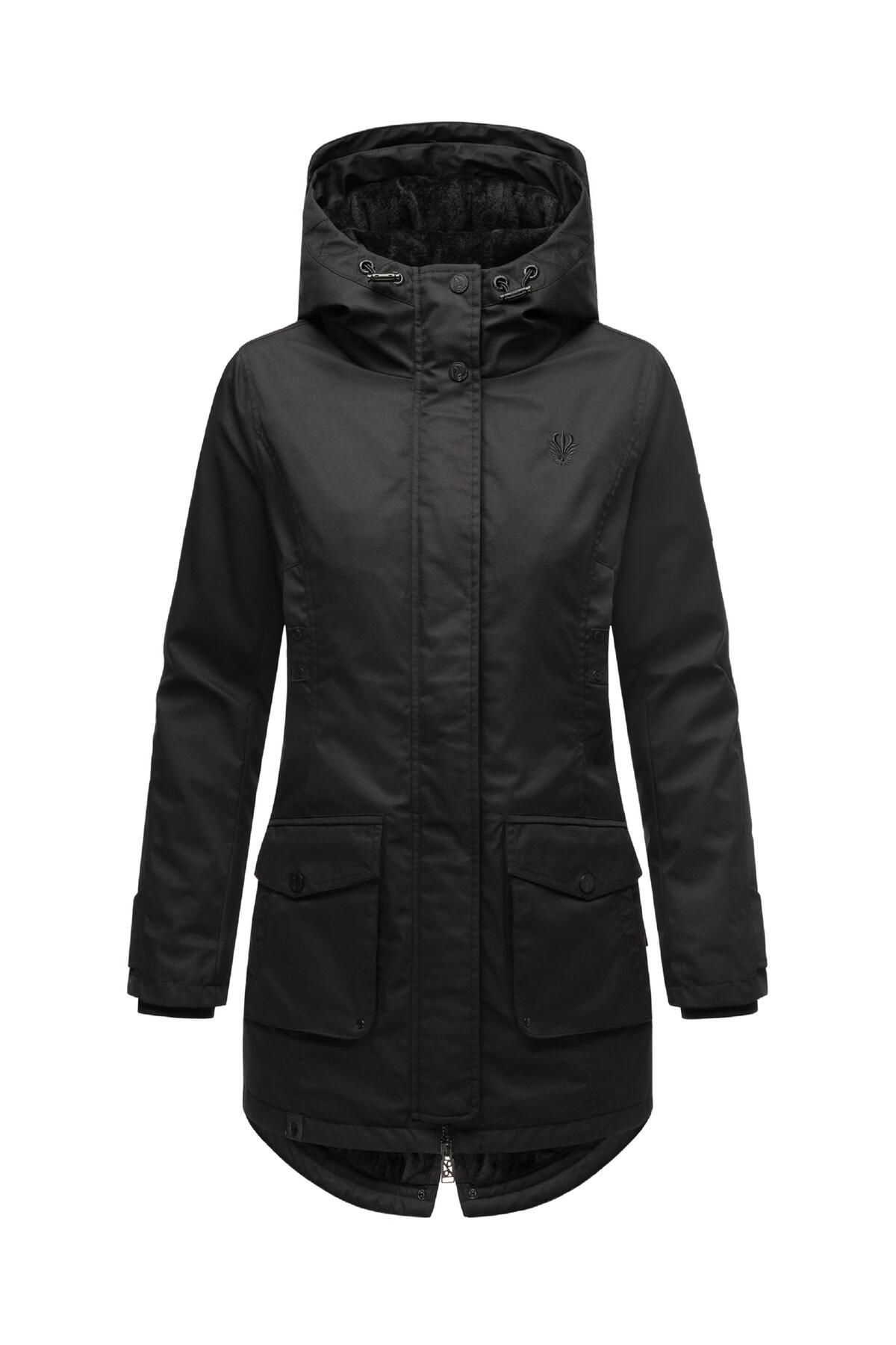 Navahoo Jacke Schwarz Figurbetont Trendyol