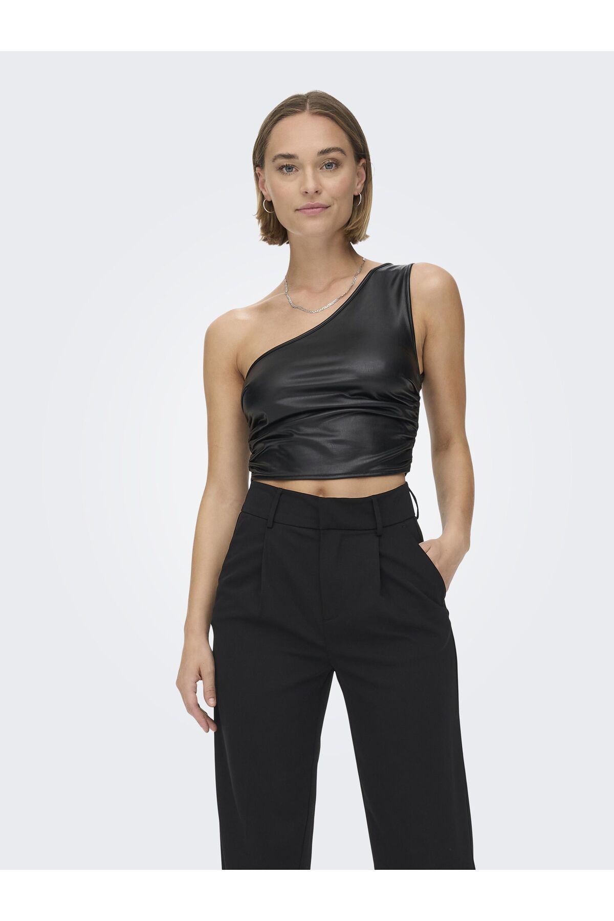 Leather one new arrivals shoulder top