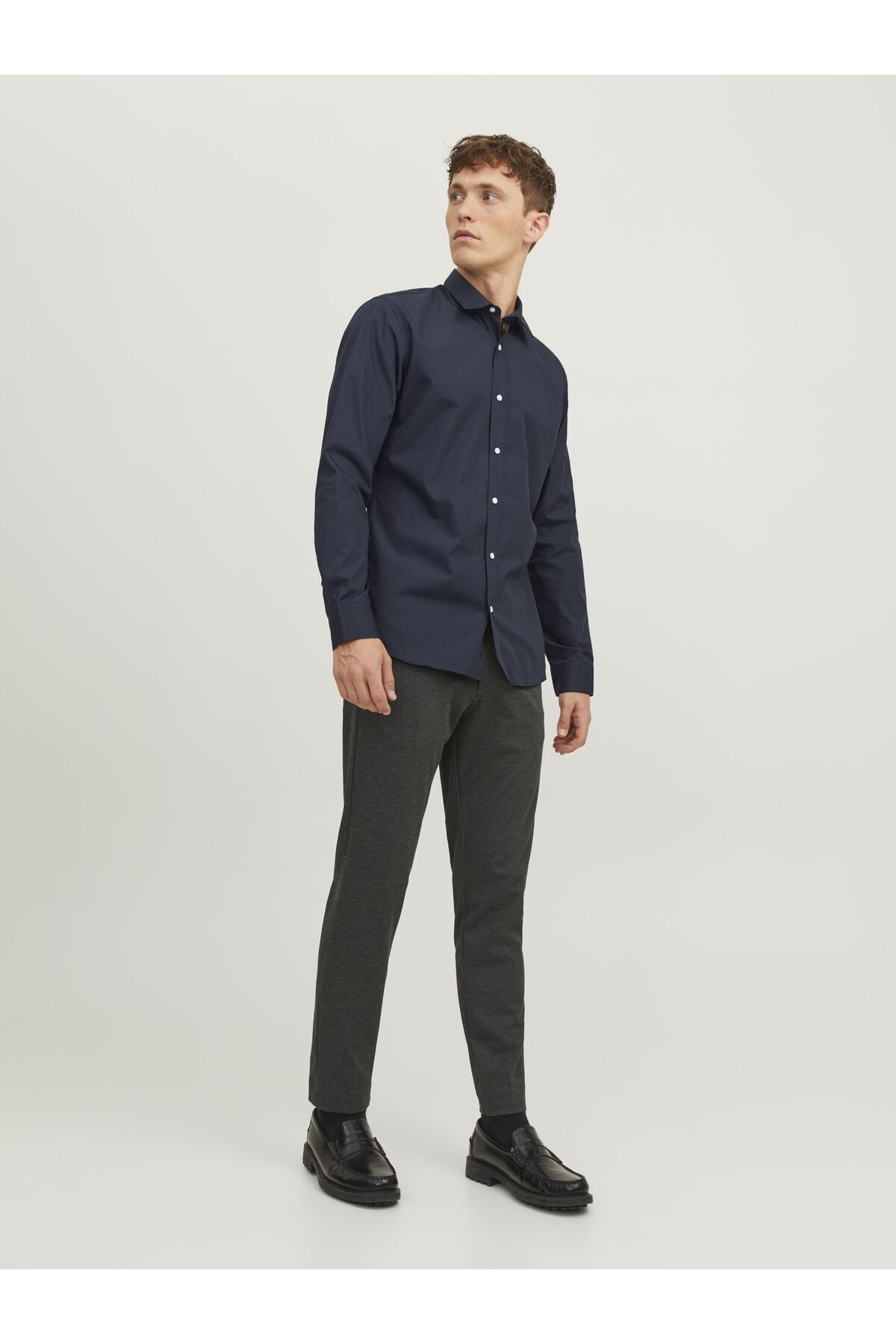 پیراهن مردانه راسته آستین بلند | جک اند جونز Jack & Jones 12187222 - تصویر 4