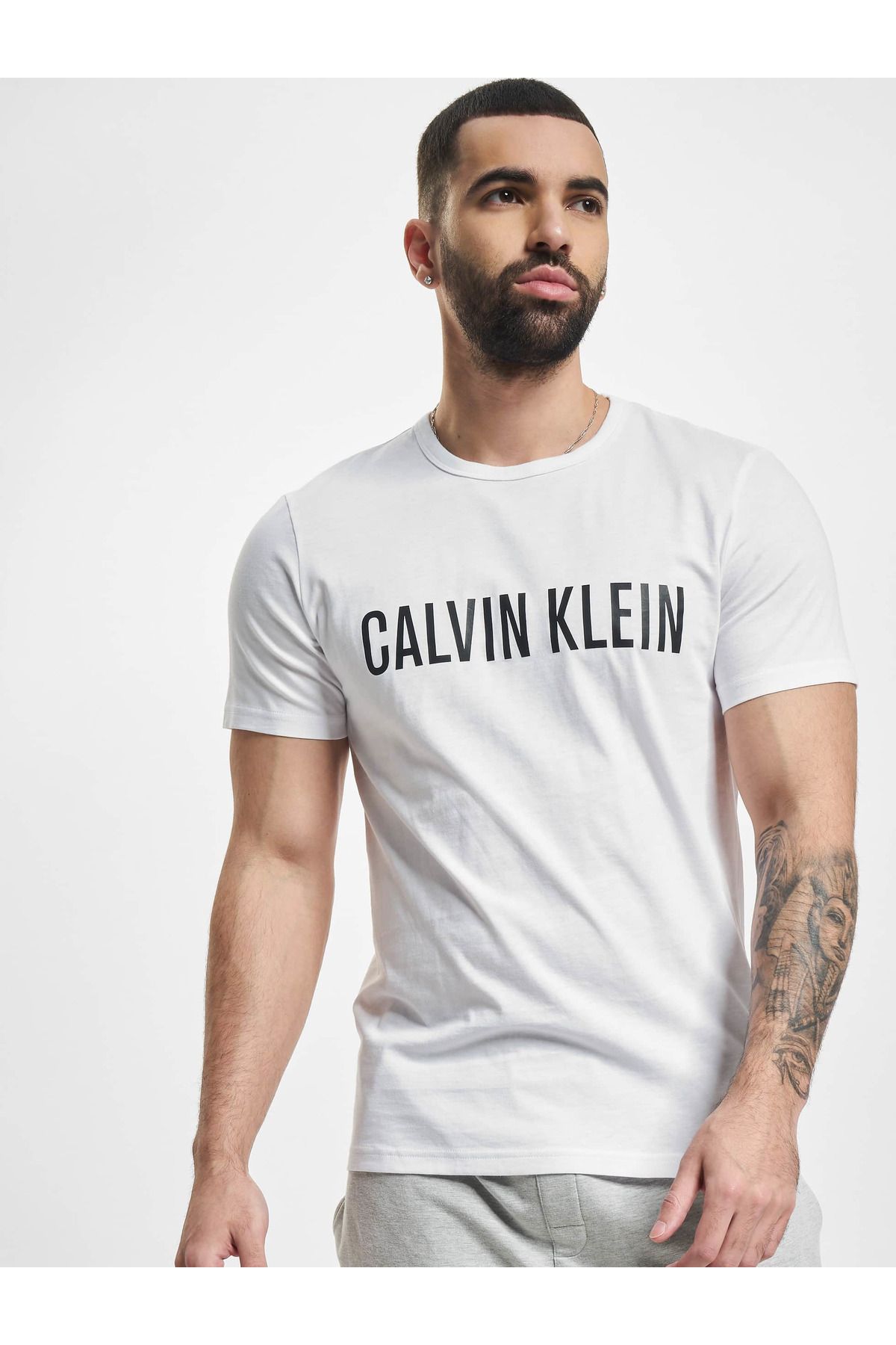 Rundhalsausschnitt T-Shirt Klein - Klein mit Trendyol Underwear Herren Calvin Calvin