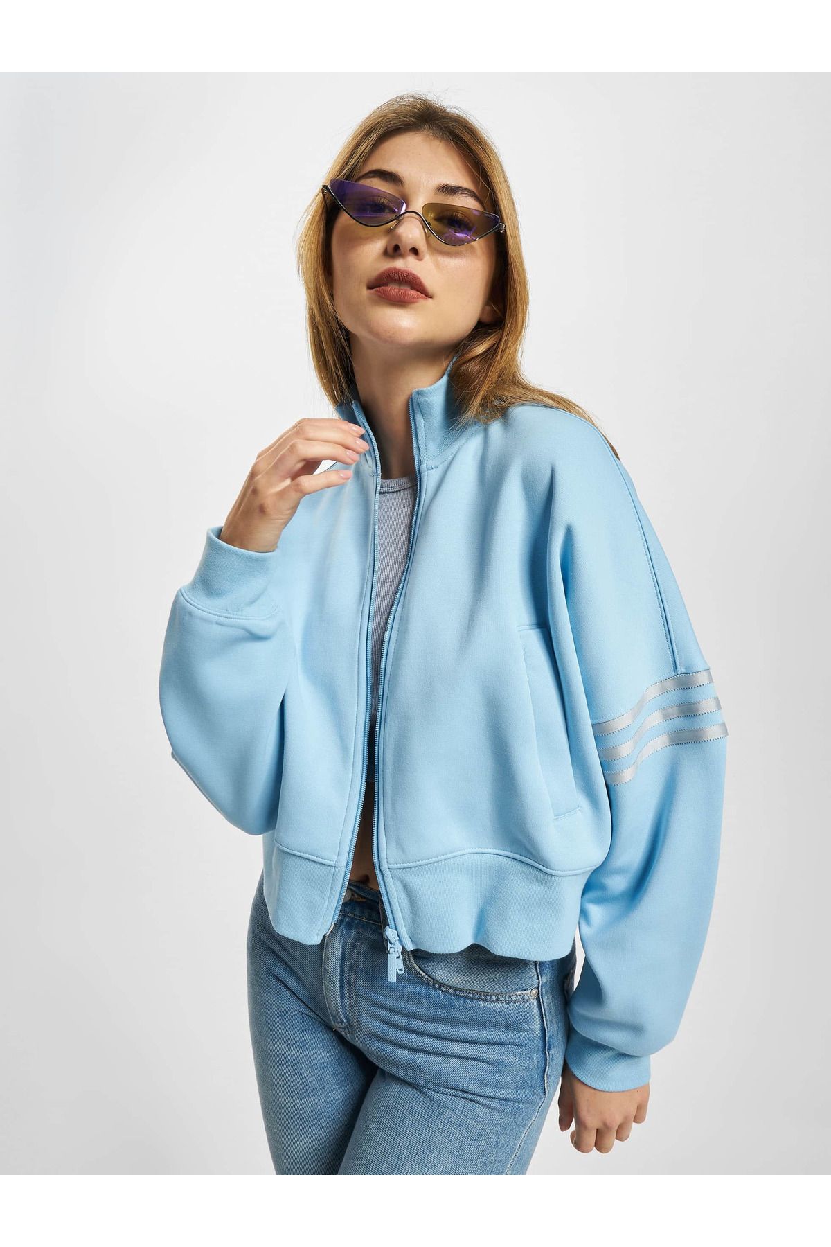Adidas trainingsjacke shop damen blau
