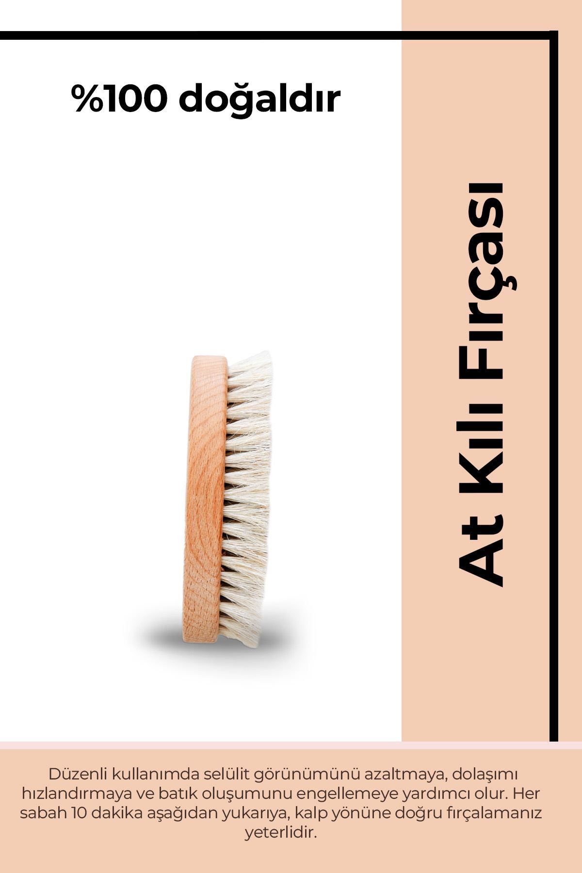 Sensoria-Horse Bristle Anti-Cellulite 100% Natural Cellulite Brush Anti-Stretch Mark Ingrown Body Massage Brush 3