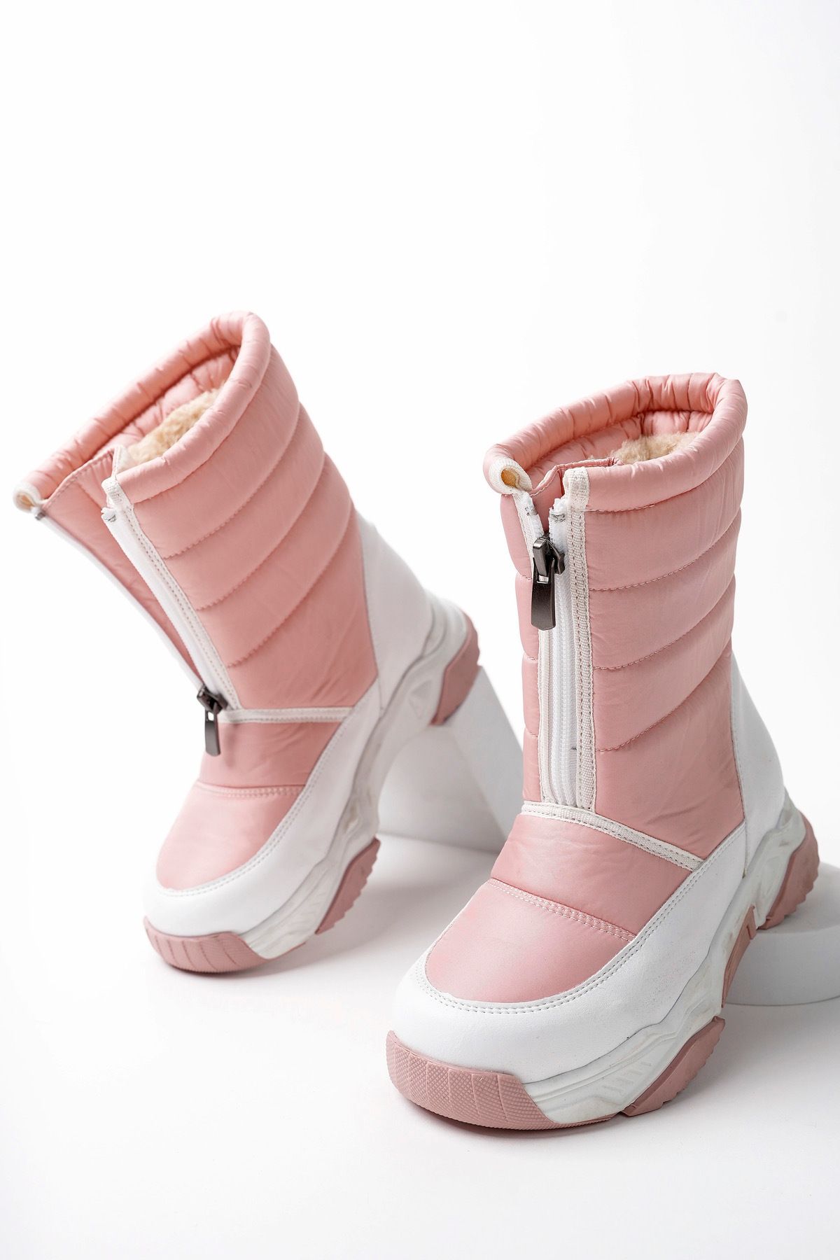 Furry snow store boots