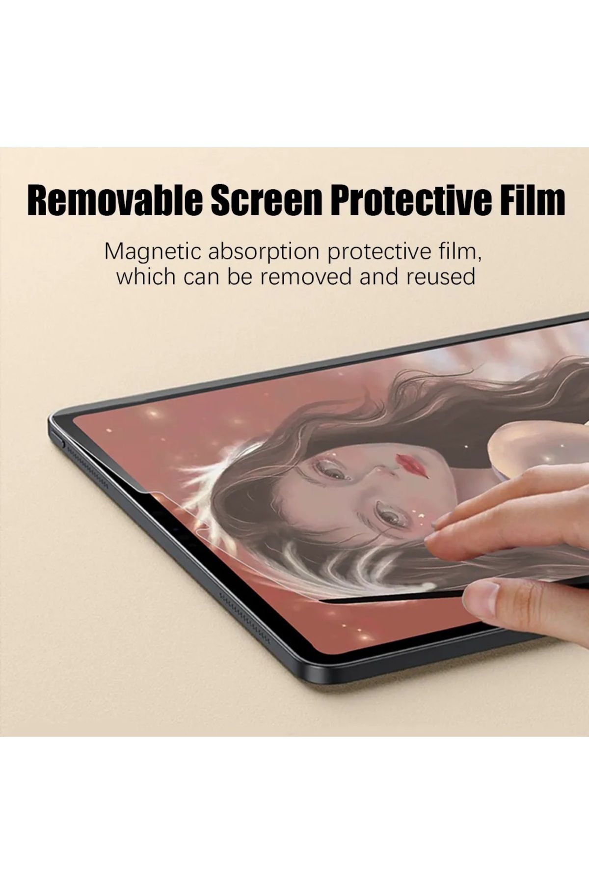 UnDePlus-Compatible iPad Pro 12.9 3rd 4th 5th 6th Generation 2018-2022 Multi-Use Magnetic Paper Like Screen Protector 7