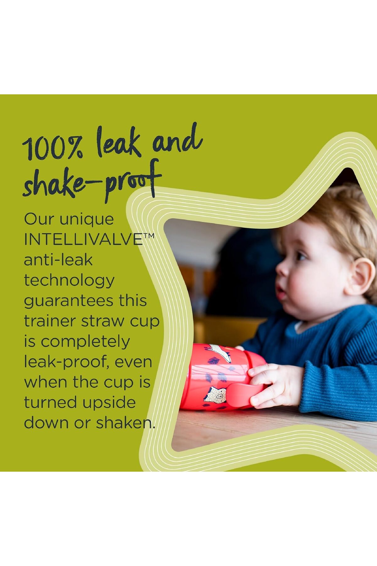 Tommee Tippee Pipetli Alıştırma Bardağı 300 ml - Sarı fotoğrafı 3 (önizleme)