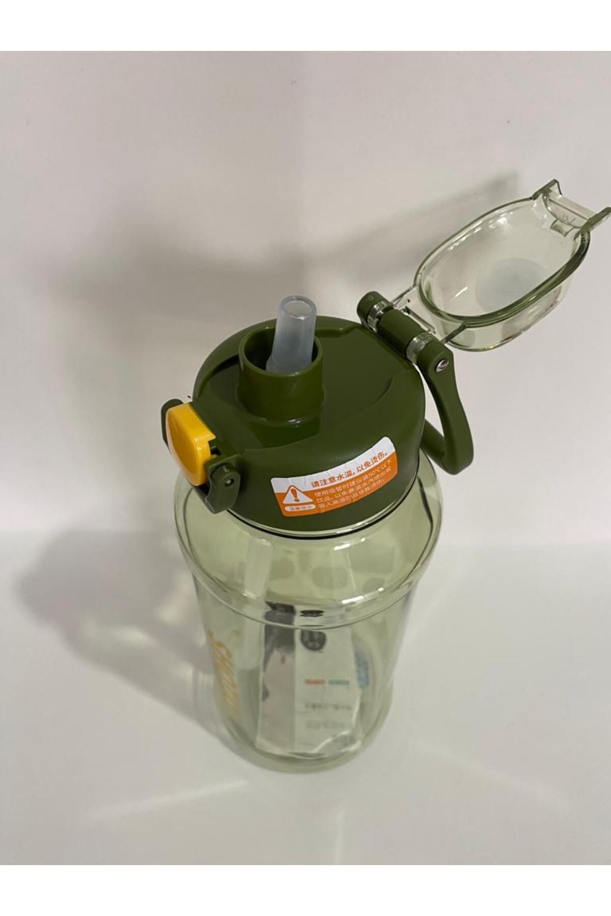 Shotay-ST-6290 Tritan Flask with Straw 1.3 L Green 4