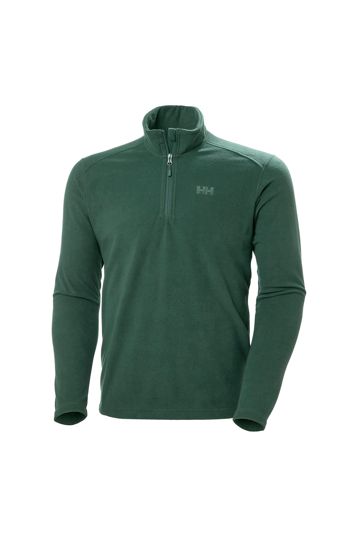 هلی هانسن سویشرت مردانه با یقه پولار یقه سبز تیره HH 12001_HH MOUNT FLEECE