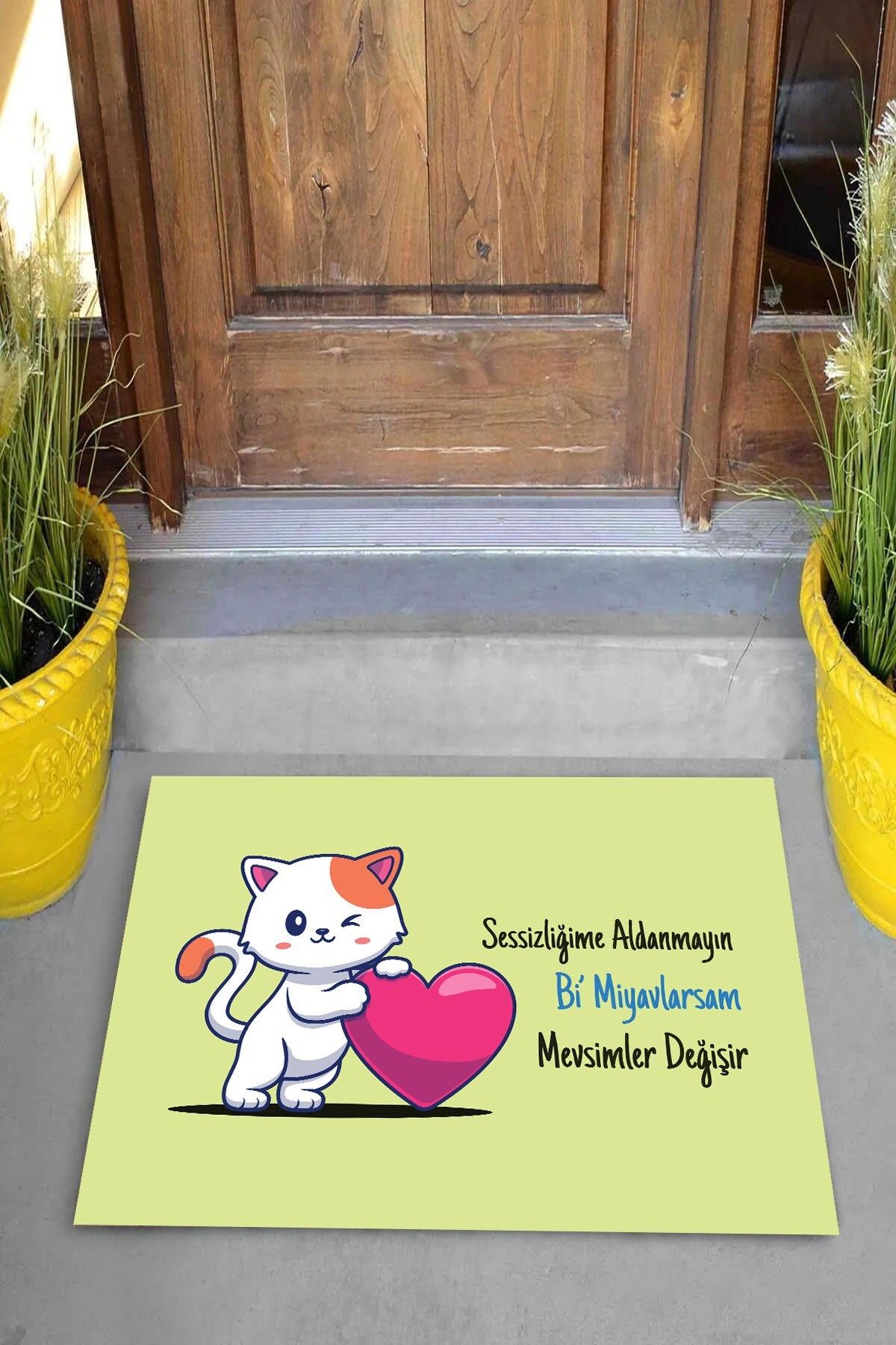 on the clouds-Digital Printed Don't Mess With My Silence My Bi Towels Change Seasons Decorative Door Mat 2