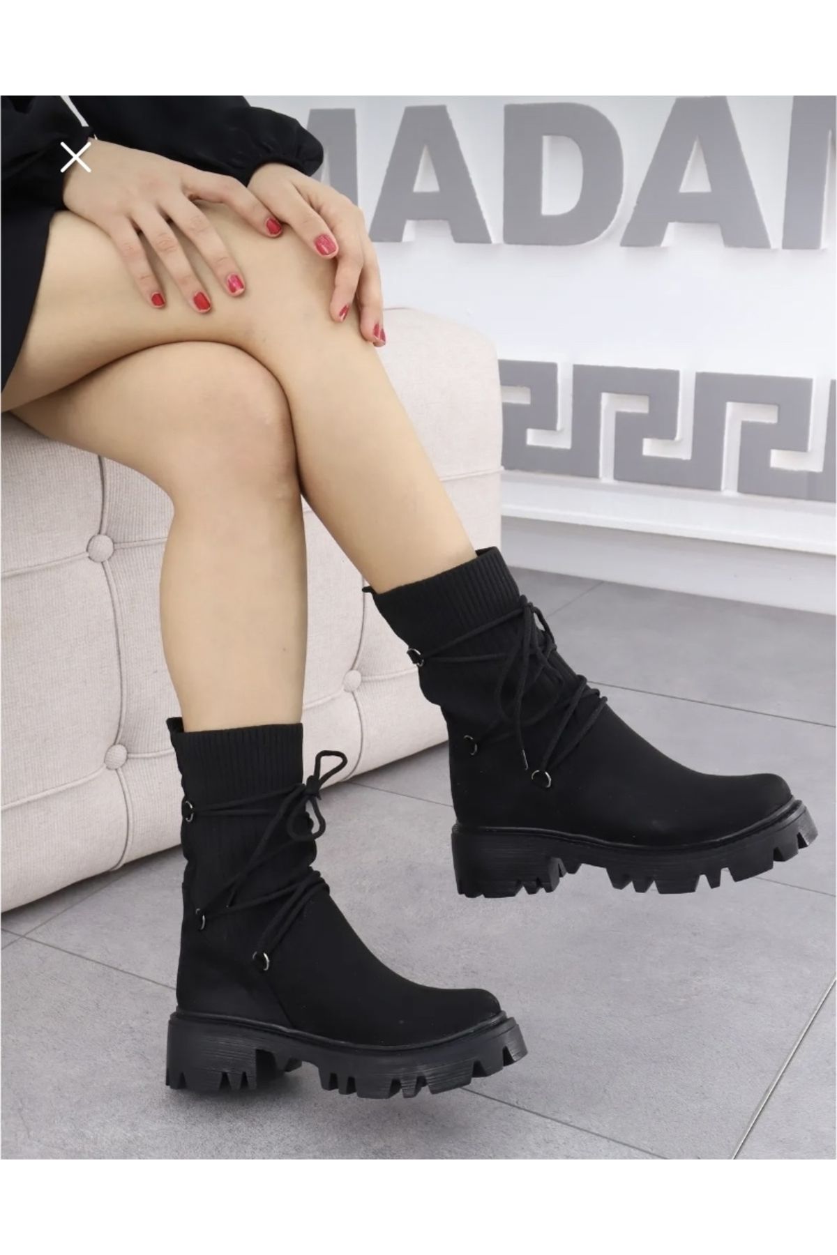 Serra top suede boots