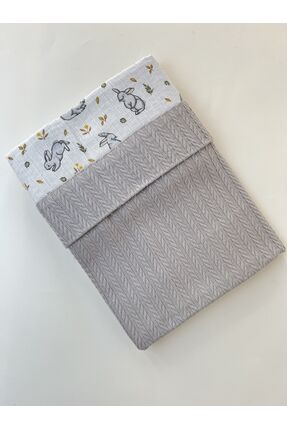 Mayu Baby Collection Örgü Pike ve Müslinli Bebek Battaniyesi - Çok Amaçlı Ört...
