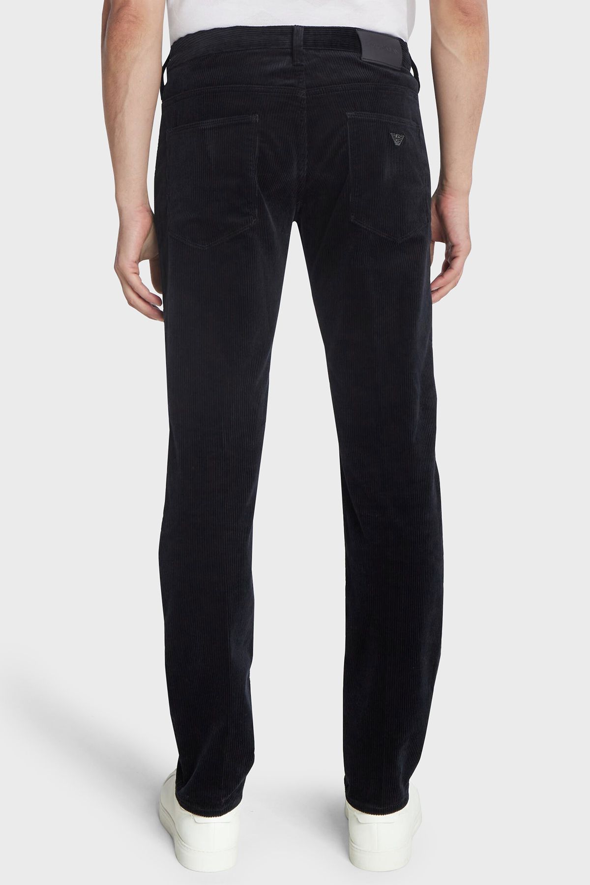 Emporio Armani J06 Slim Fit Straight Leg Velvet Pants Men S