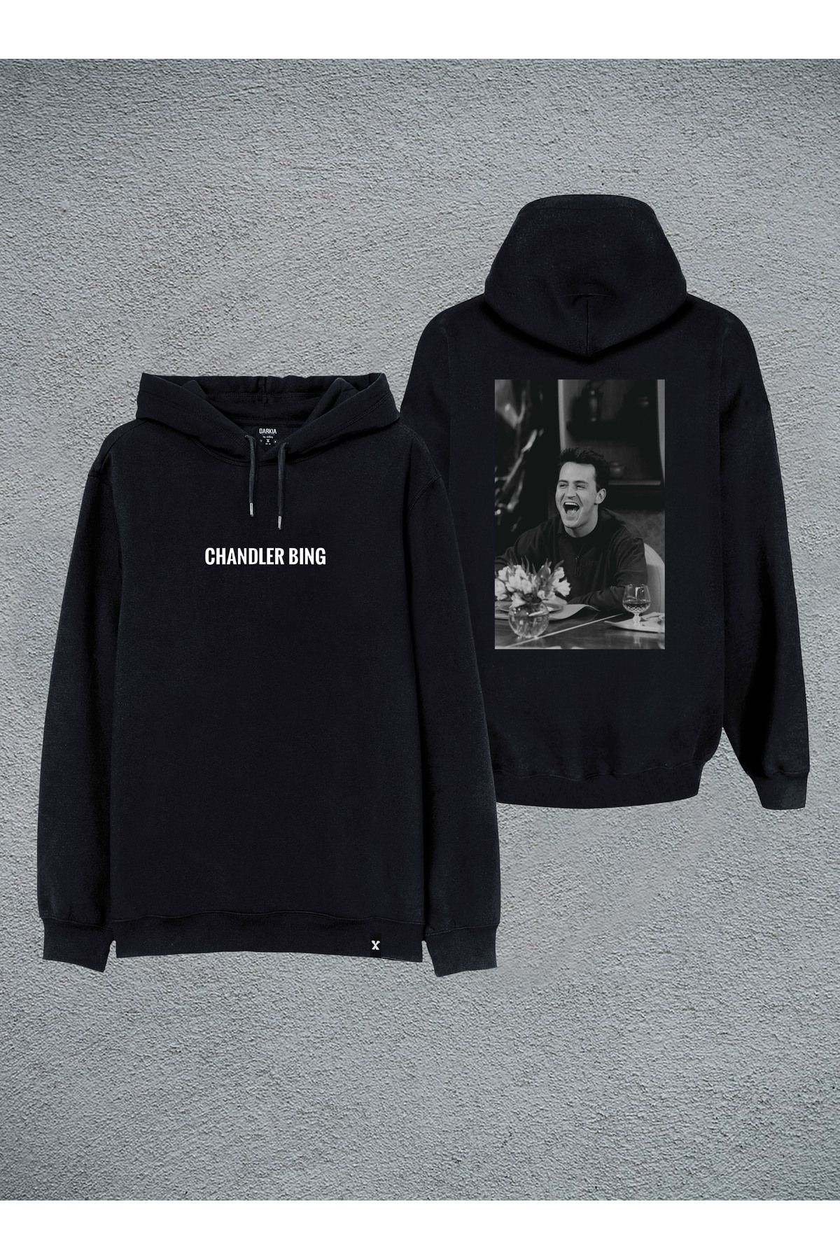 Darkia Friends Dizi Ozel Tasar m Bask l Cift Tarafl Unisex Kap onlu Sweat Hoodie Fiyat Yorumlar Trendyol