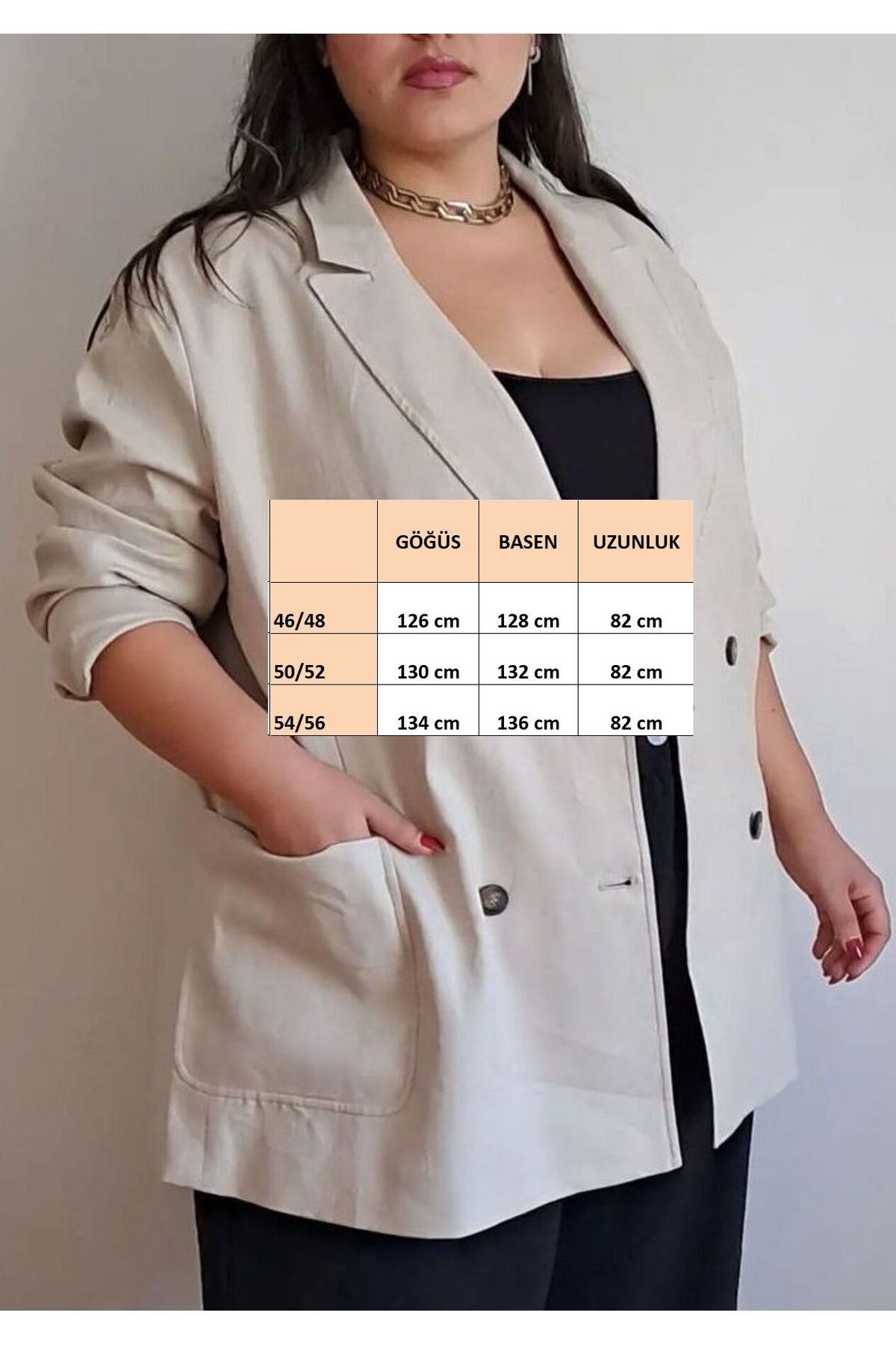Women's plus cheap size linen blazers