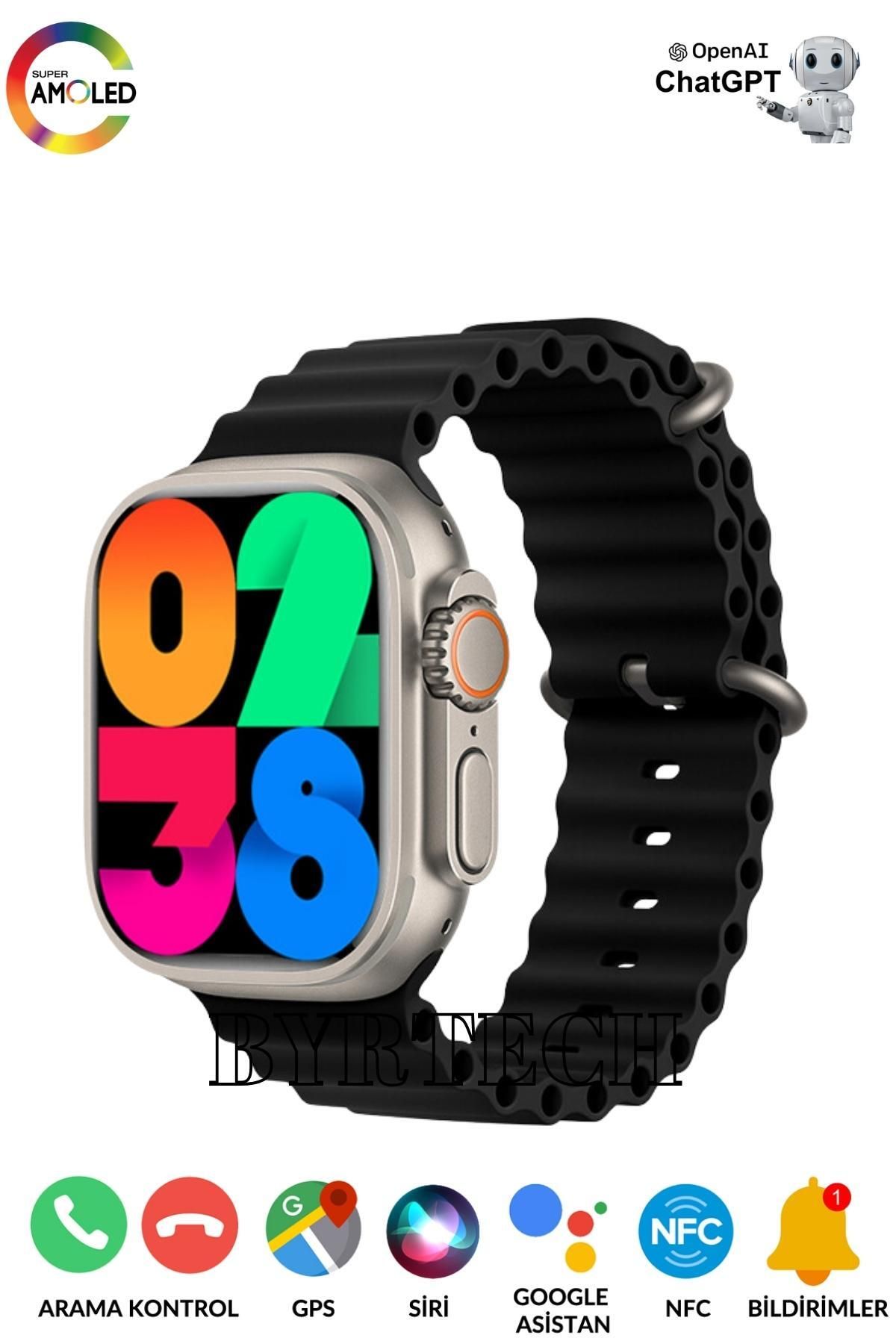 Smartwatch Hk8 Pro Max 2Gene Chat GPT Amoled Naranja IWOWN