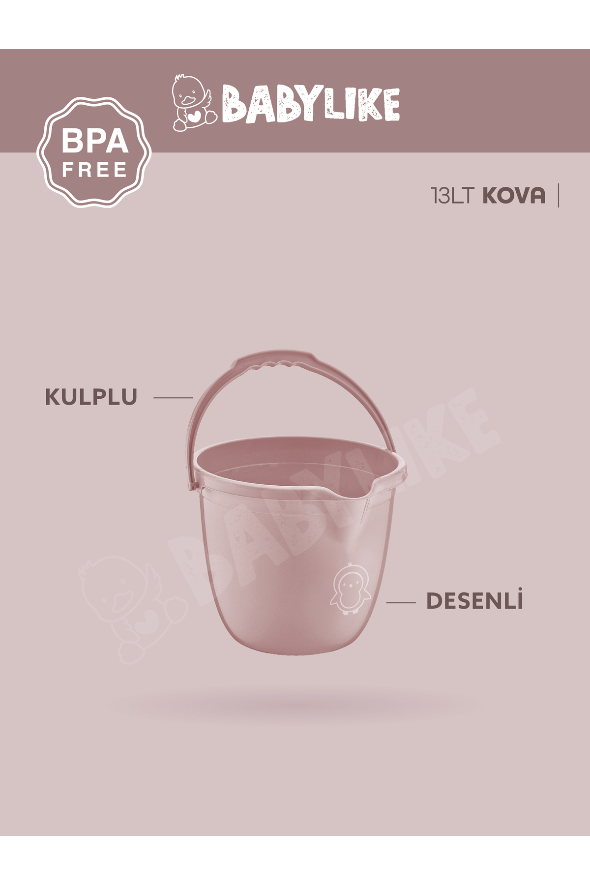 Babylike 5'li Bebek Seti- Küvet&lazımlık/yıkama Koltuğu&kova&maşrapa fotoğrafı 5 (önizleme)