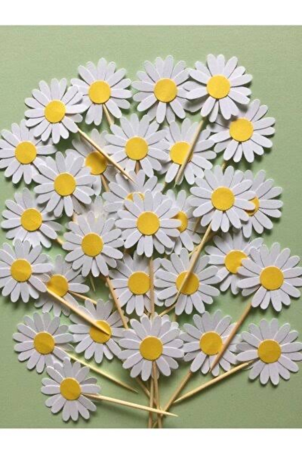 Çemrek Süs Parti Papatyalı kürdan 12’li