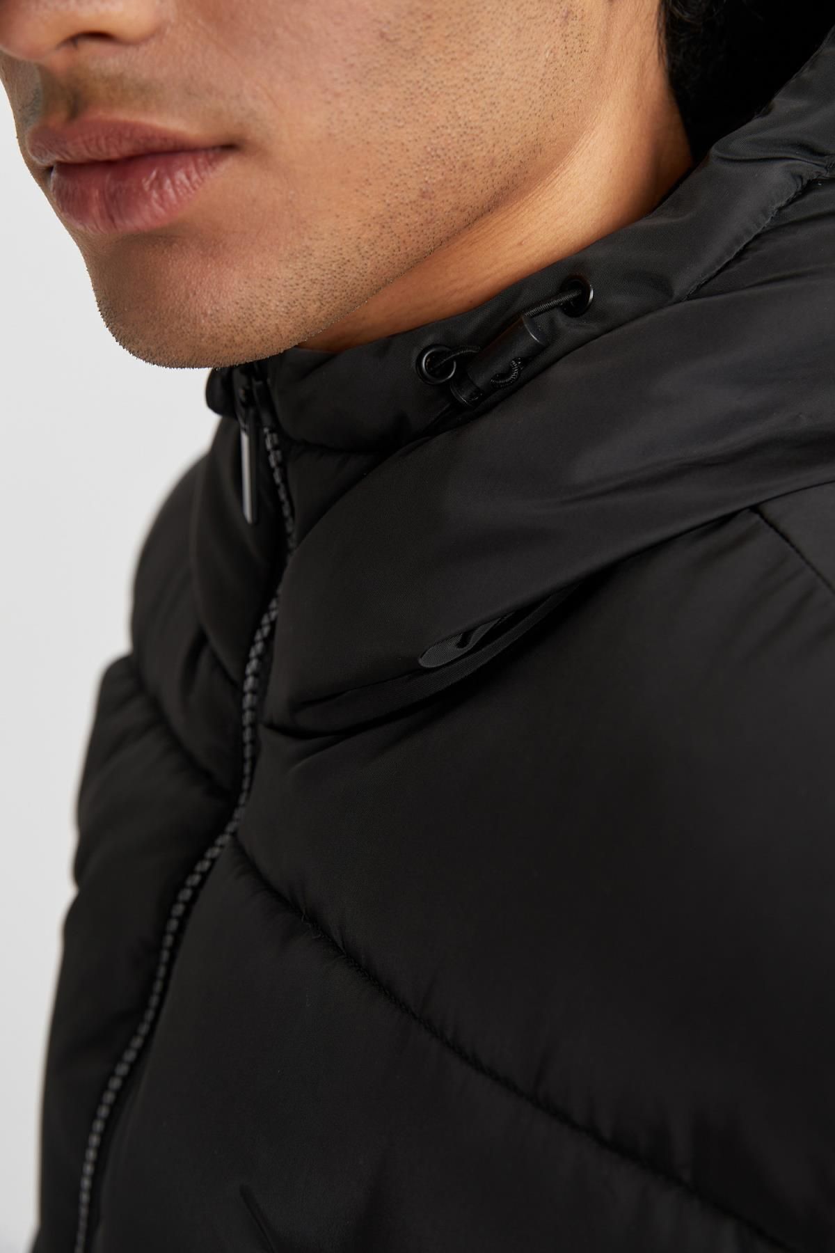 DeFacto-Fleece-gefütterter Kapuzenmantel Parka - Fit X5345az23wn 7