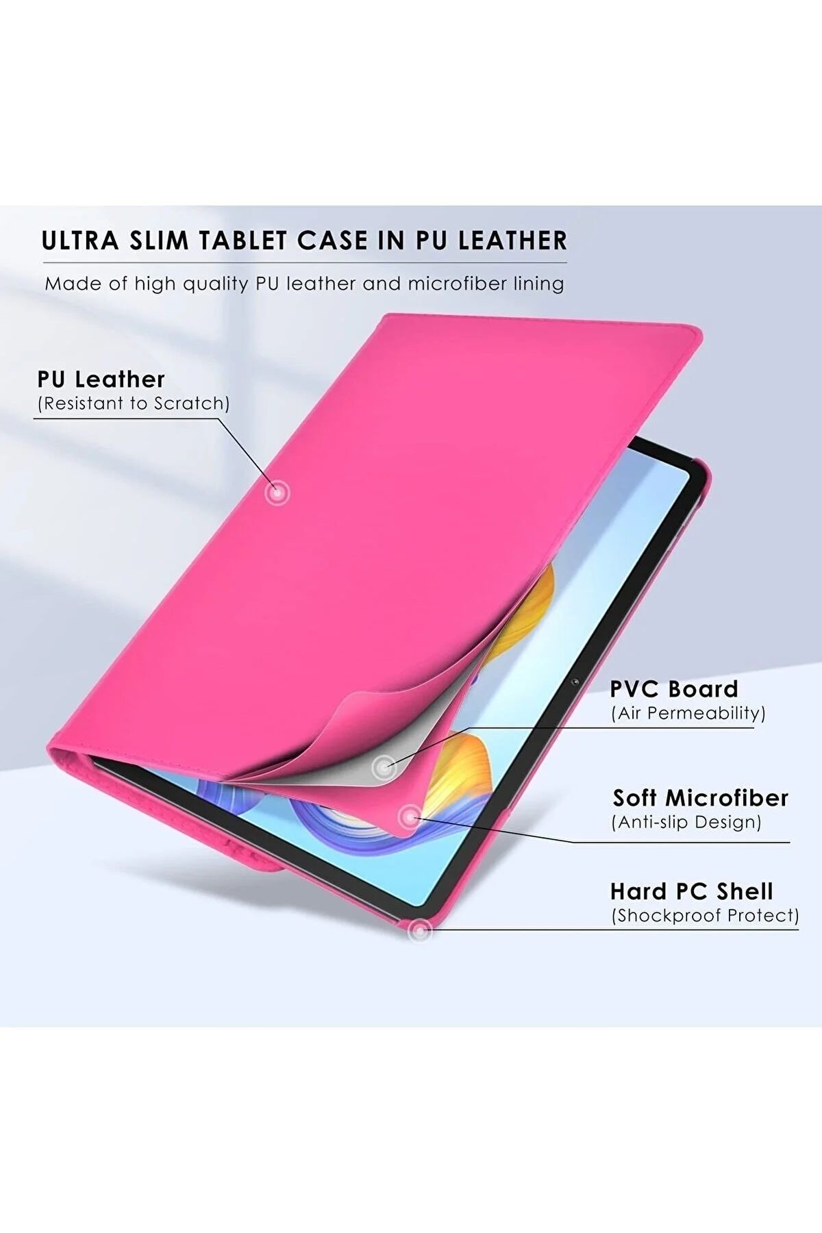 TEKNETSTORE Samsung Galaxy Tab A9+ Plus 11 Inch Tablet Compatible 360  Rotating Pu Leather Case Set Sm-x210 - Trendyol