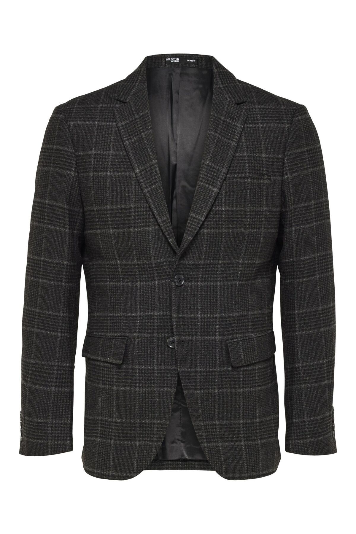 Selected Homme-Einreihiger Blazer Wollgemisch 2