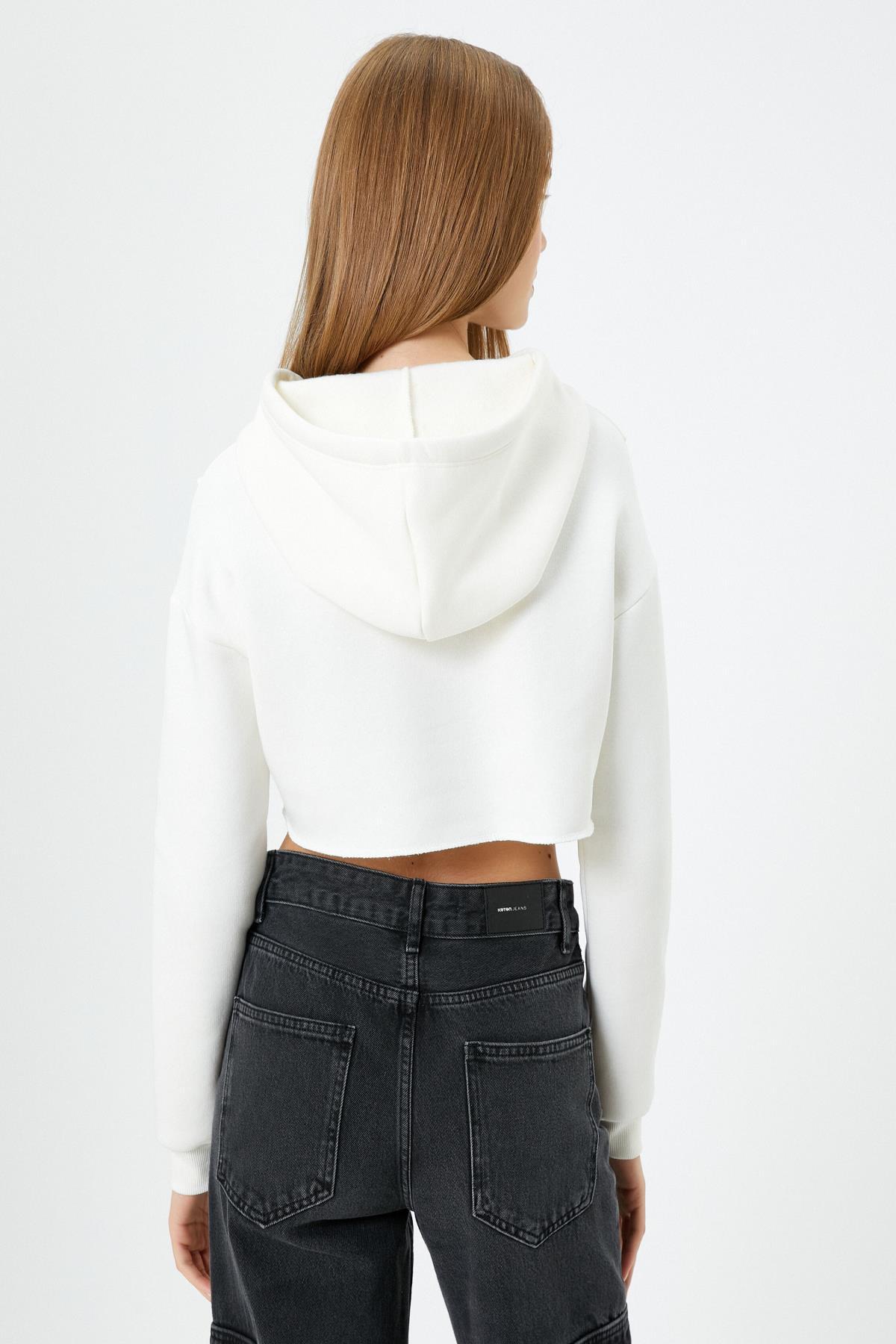 سویشرت زنانه اکرو کوتونKoton | 4WAL10578IK اورجینال - تصویر 4