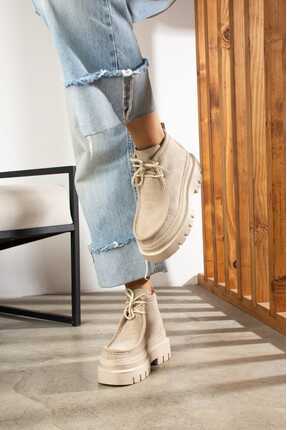 Kadınsı Shoes Mina Kadın Bağcıklı Bot