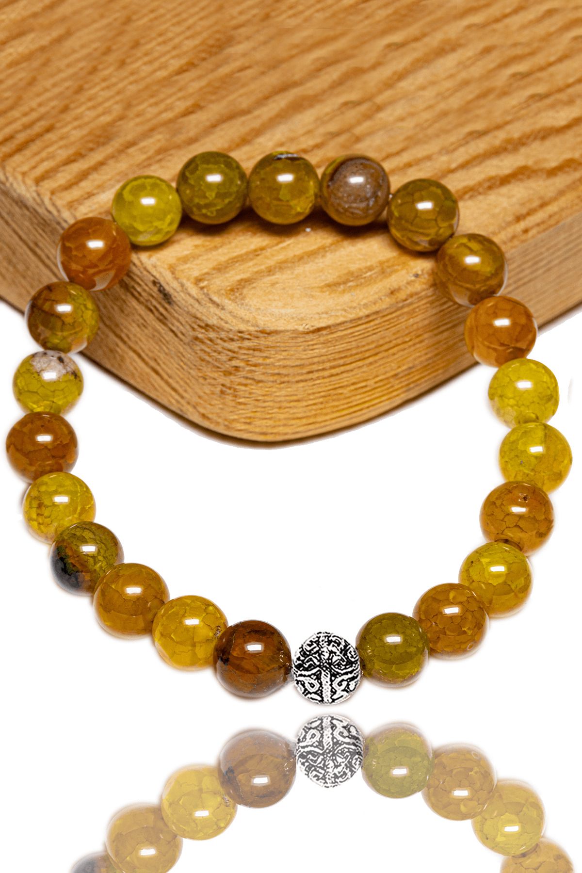 Yellow agate store bracelet