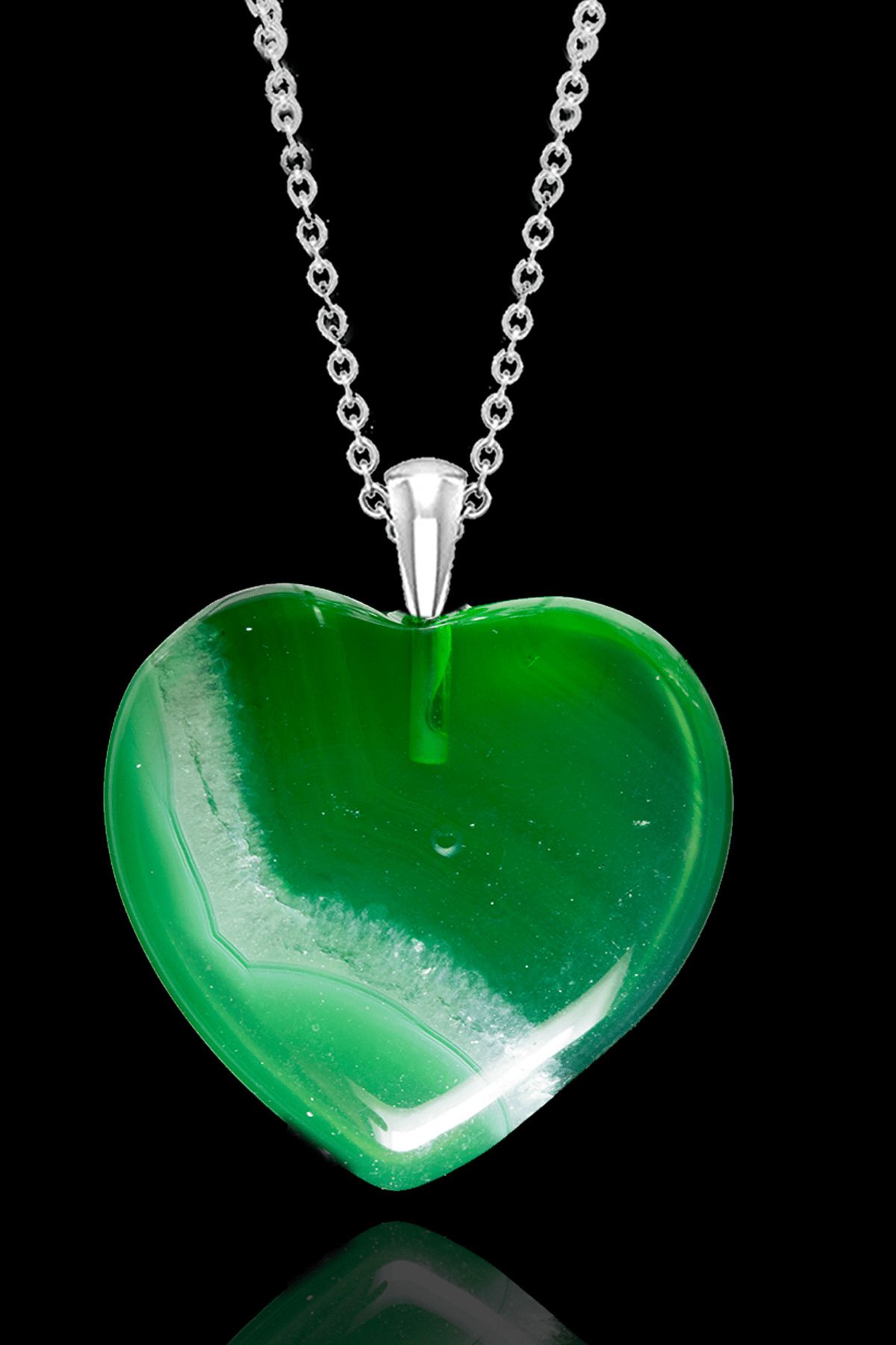 Green agate necklace store
