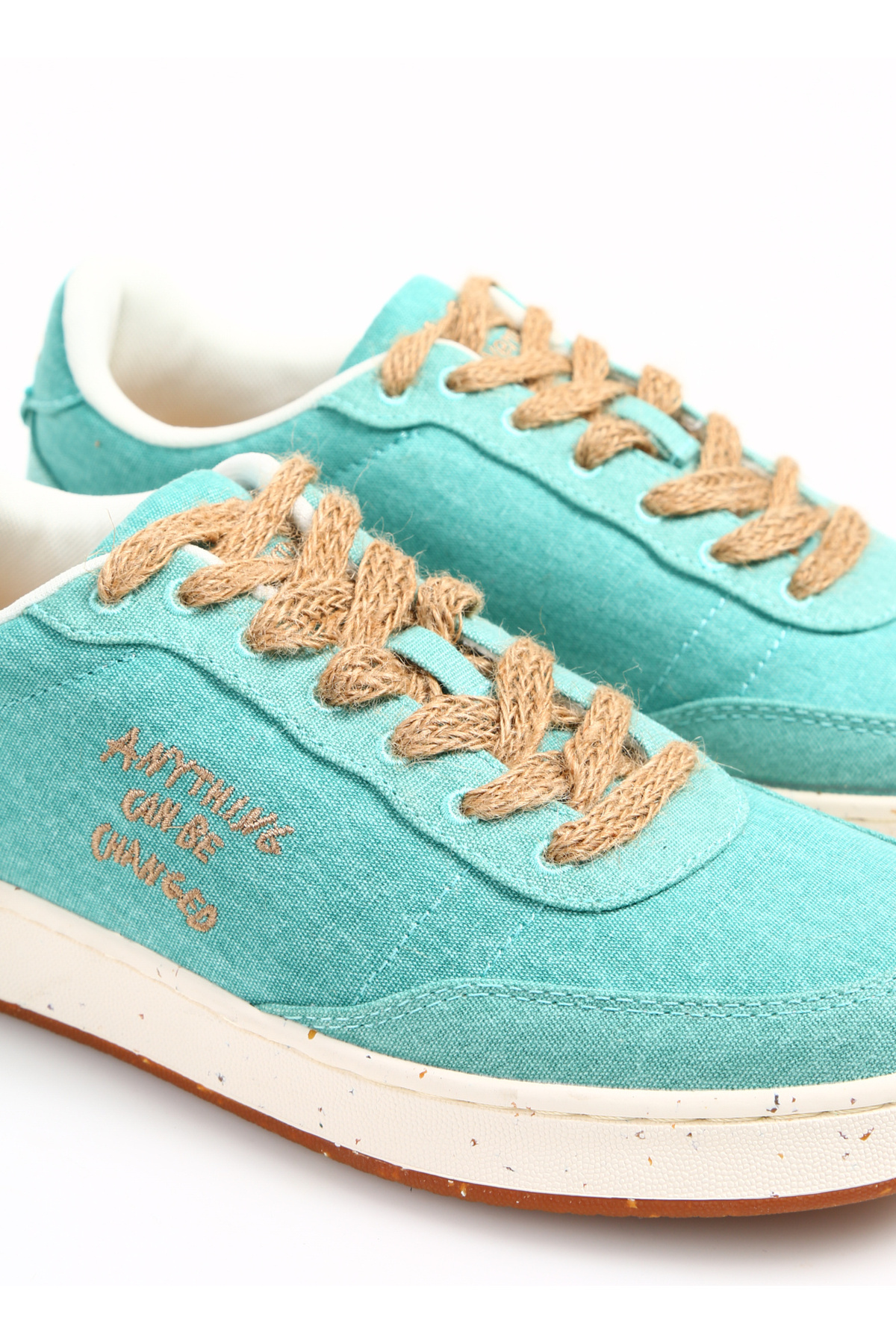 اسنیکر ACBC اورجینال مردانه برند وارداتی 5003037044 Green Men's Leather Sneaker SHACBEVE - تصویر 5