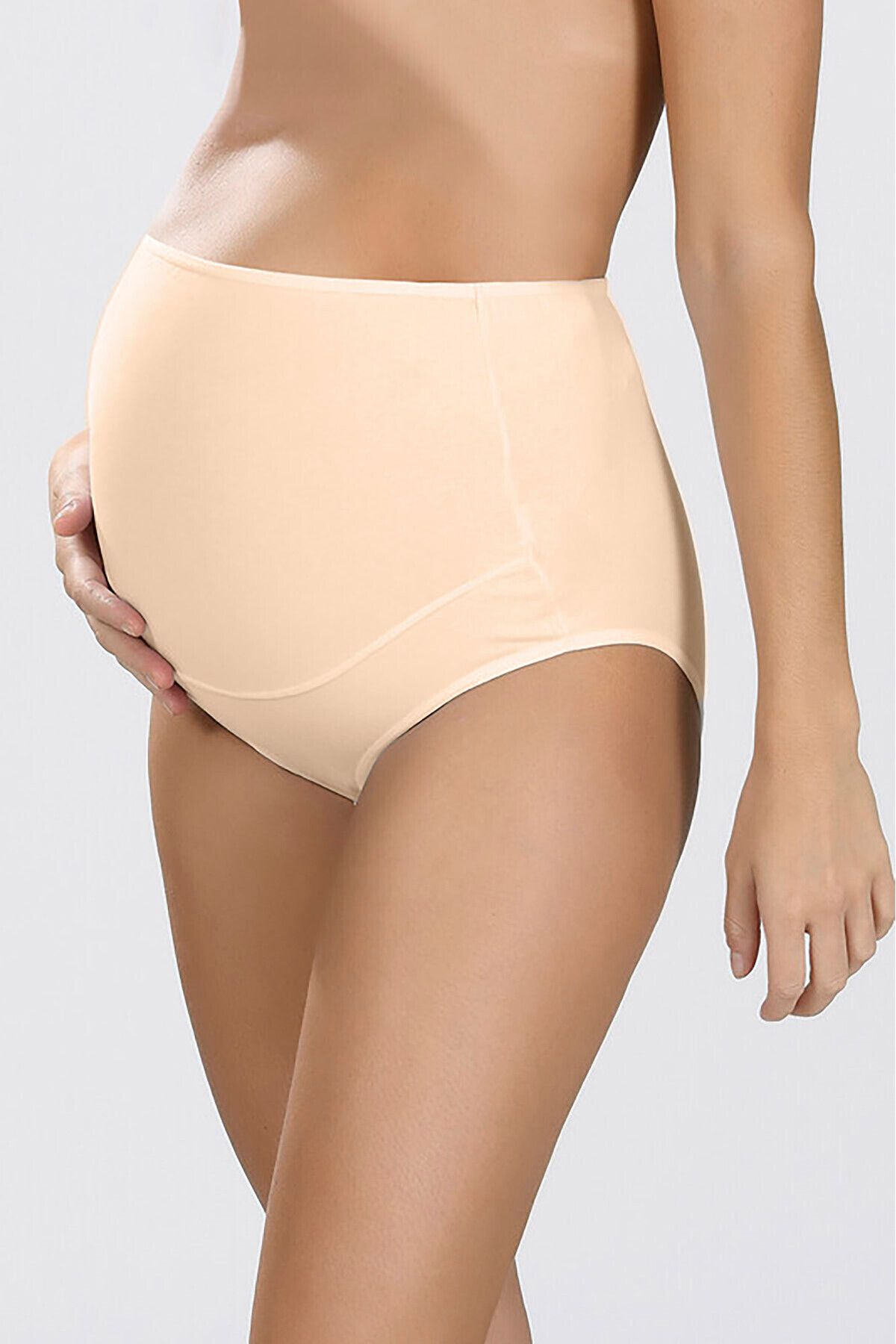Nbb Women's Beige 3 Pack Cotton Maternity Panties - Trendyol