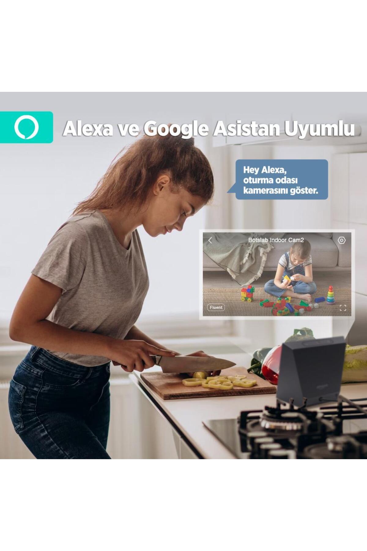 +360 Botslab 360+ C211 2K Pro Small Bundle WiFi 360° Akıllı Güvenlik Kamerası Bebek Monitörü Evcil Hayvan fotoğrafı 5 (önizleme)