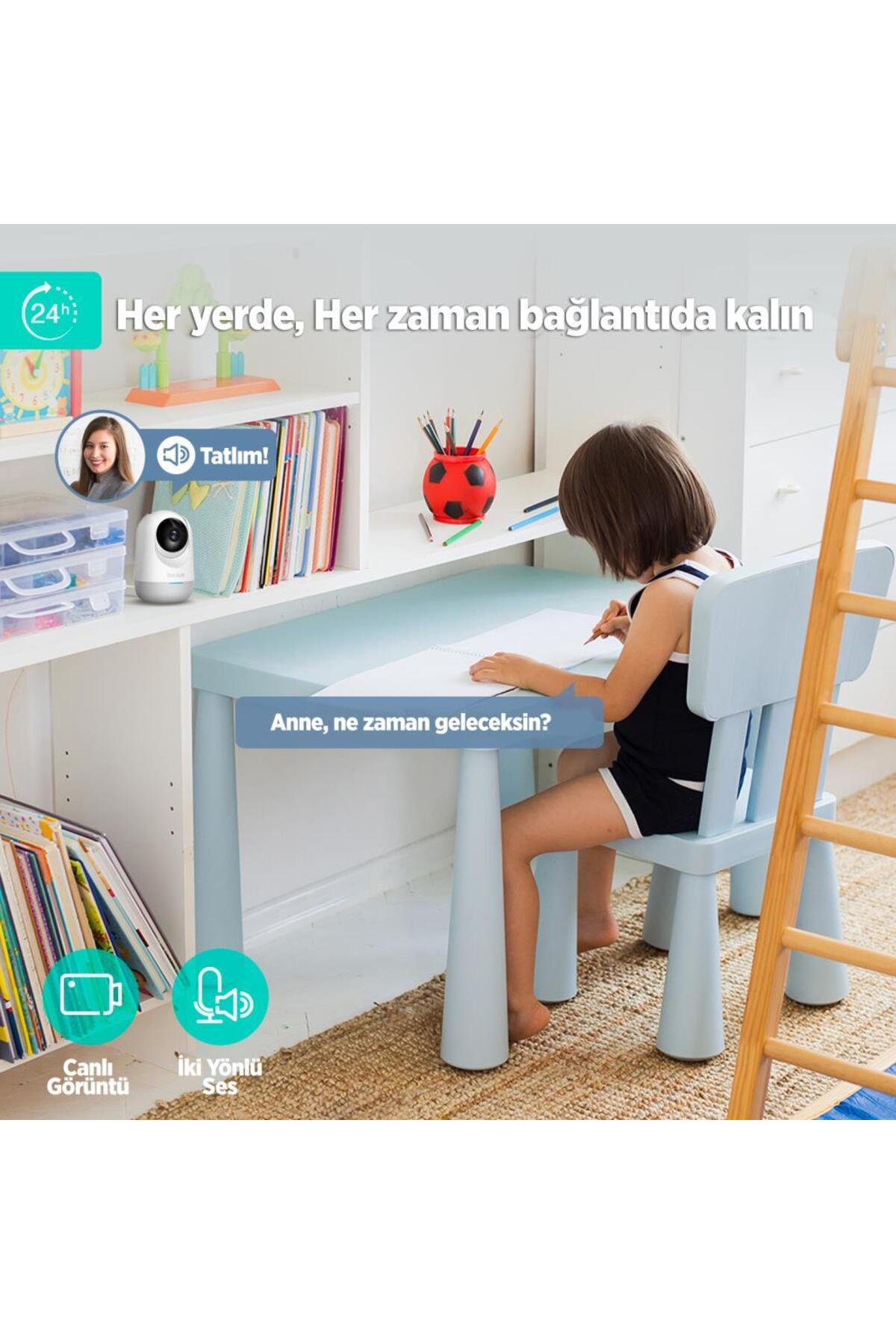 +360 Botslab 360+ C211 2K Pro Large Bundle WiFi 360° Akıllı Güvenlik Kamerası Bebek Monitörü Evcil Hayvan fotoğrafı 7 (önizleme)