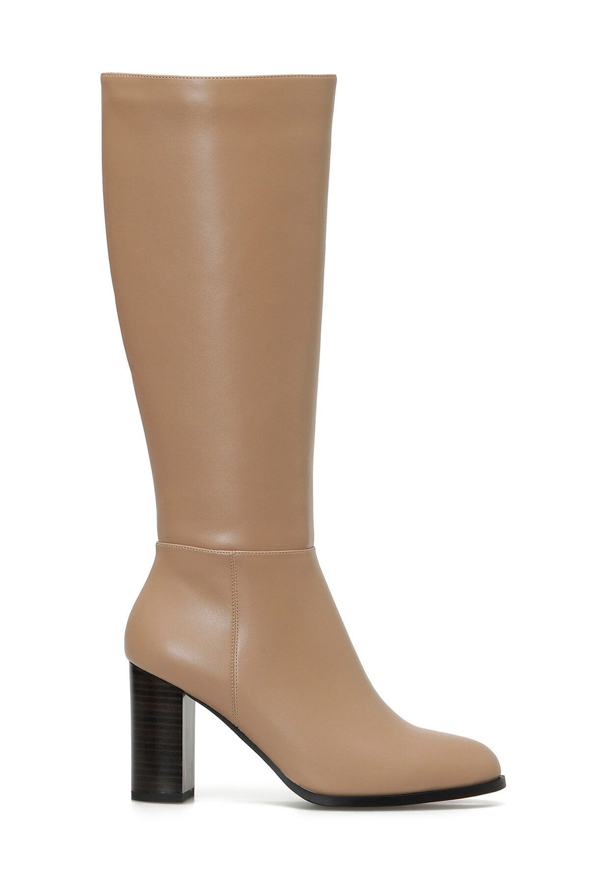 Nine West Knee High Boots Beige Block Trendyol