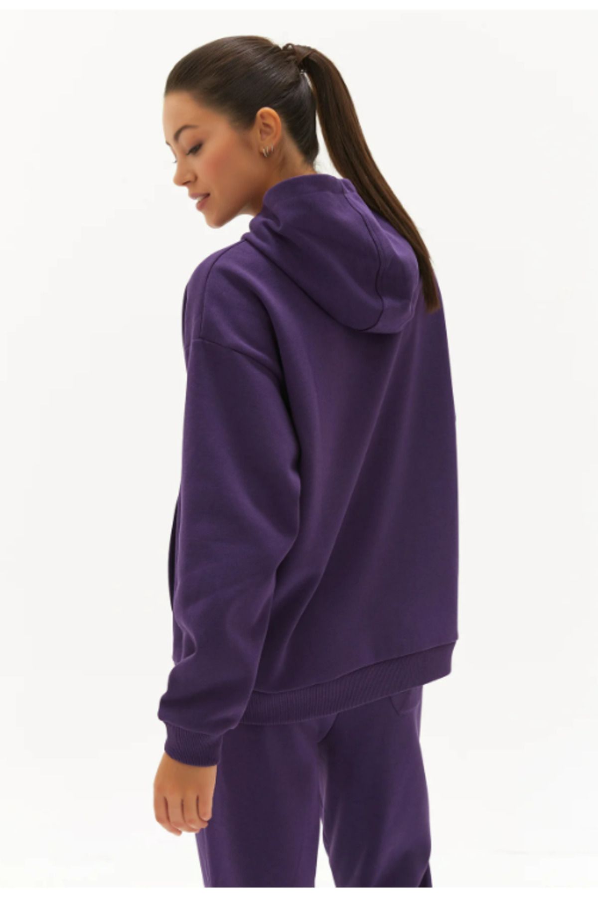 Dark purple hoodie women's 2025
