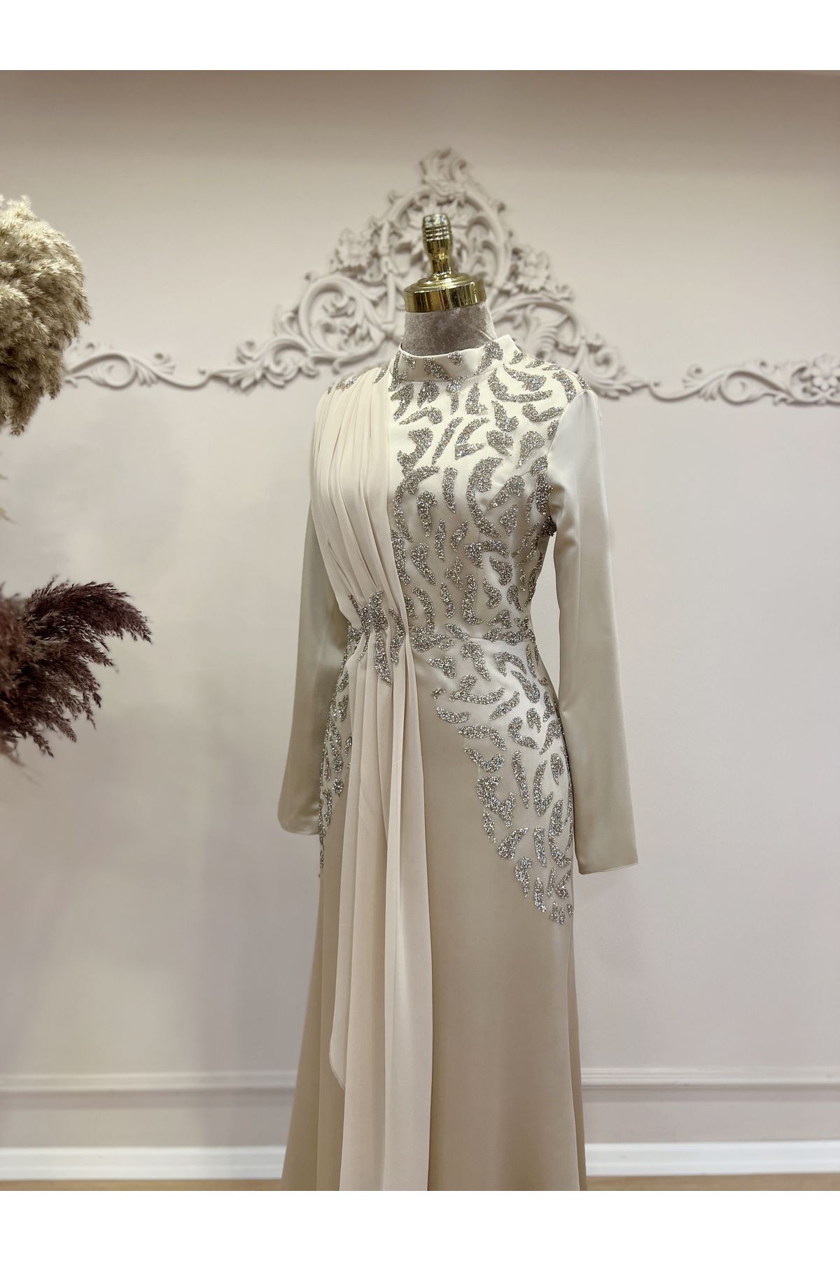 2018 Haute Couture Elegant Evening Dress Sequin Party Dresses Strapless  A-Line Shinning Glitter Banquet Dress robe de soiree - AliExpress